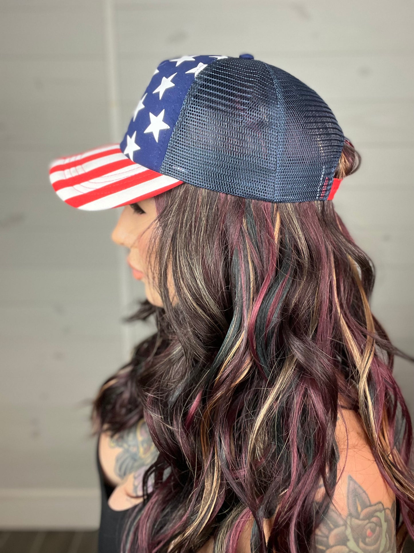 God Bless America Trucker Hat