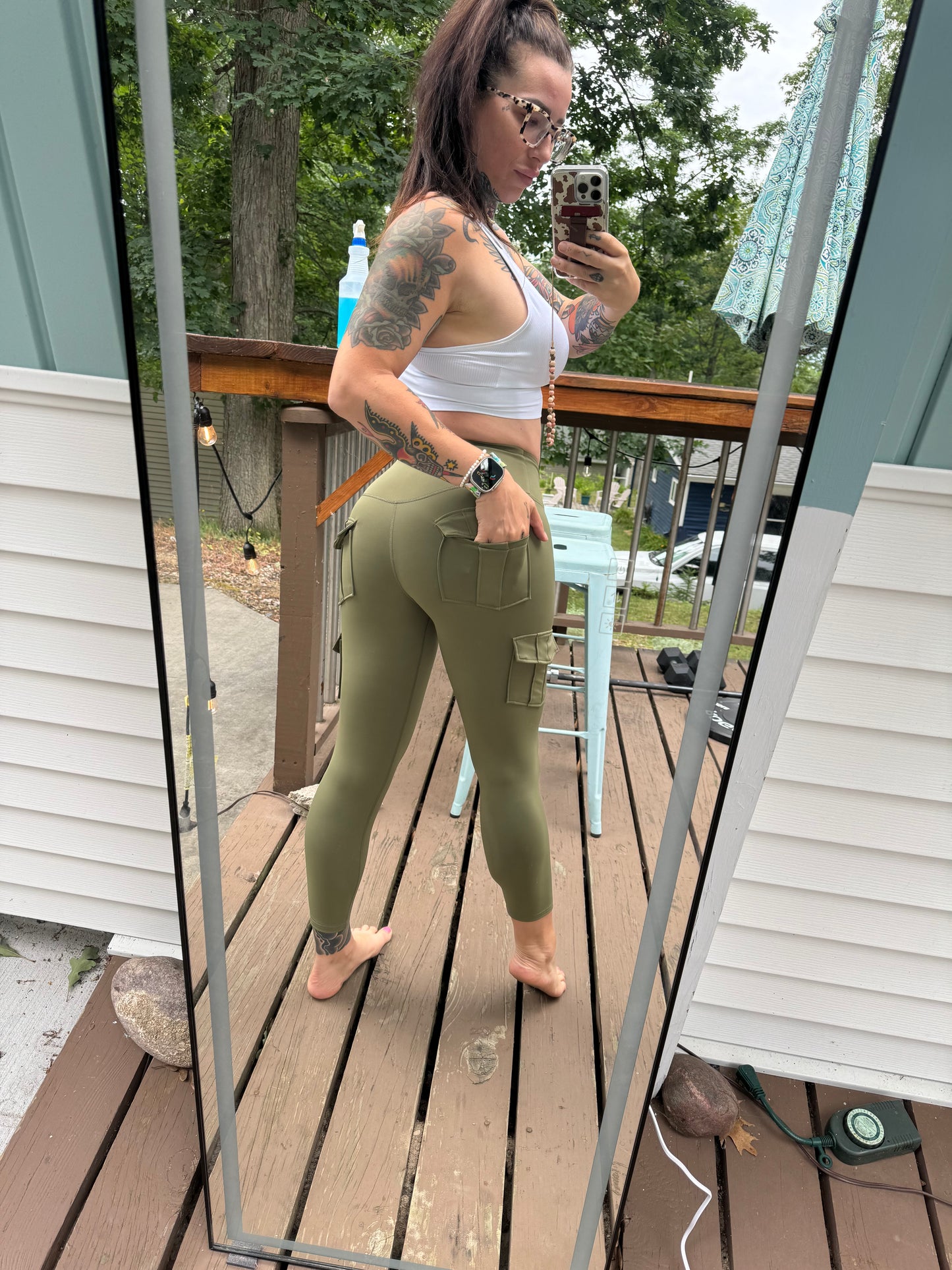 Kickin Some Ace High Waist Active Pants with Pockets (Multiple Colors)