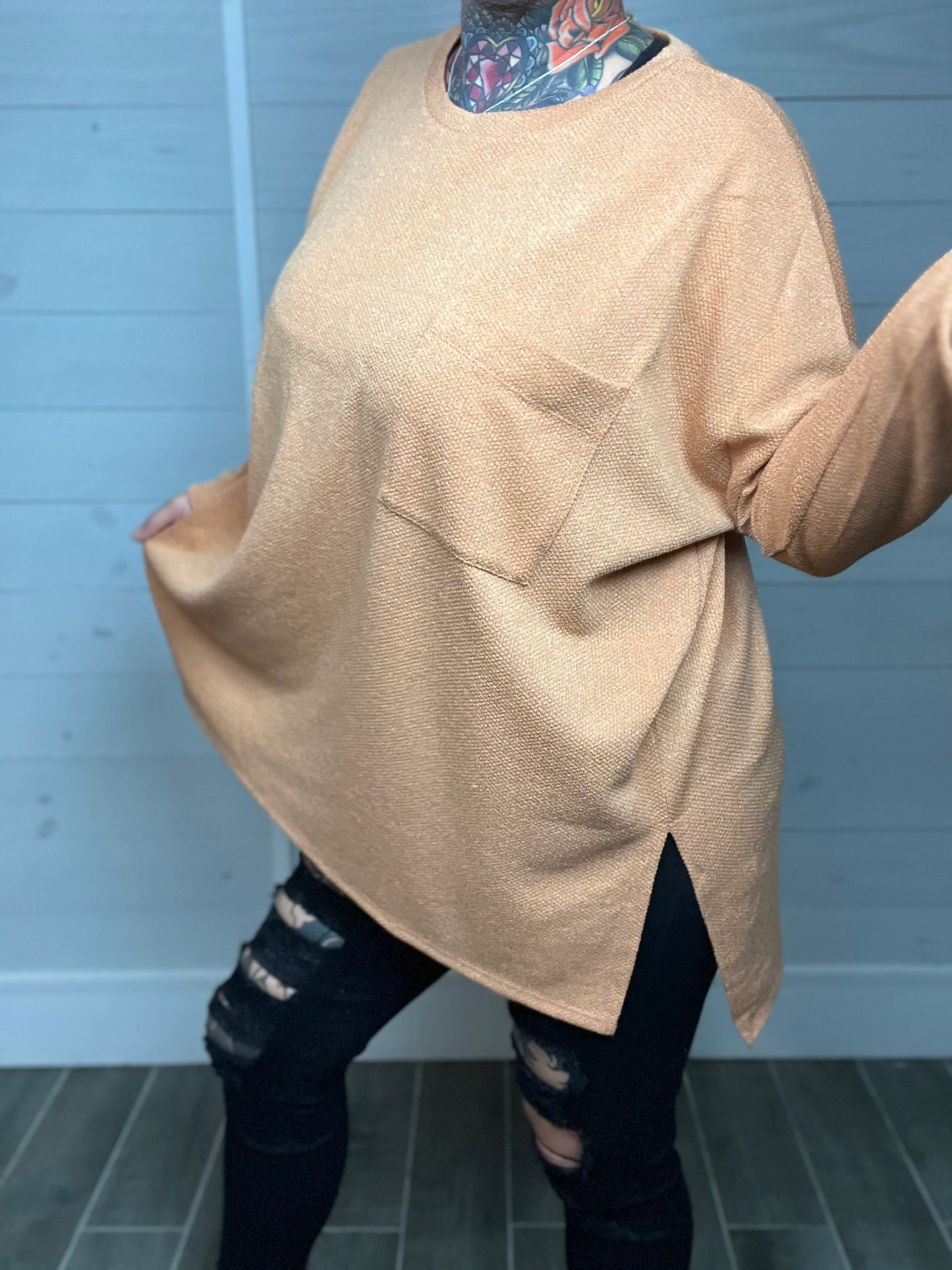 Delightful Daydreamer Oversized HiLo Top (Multiple Color Options)