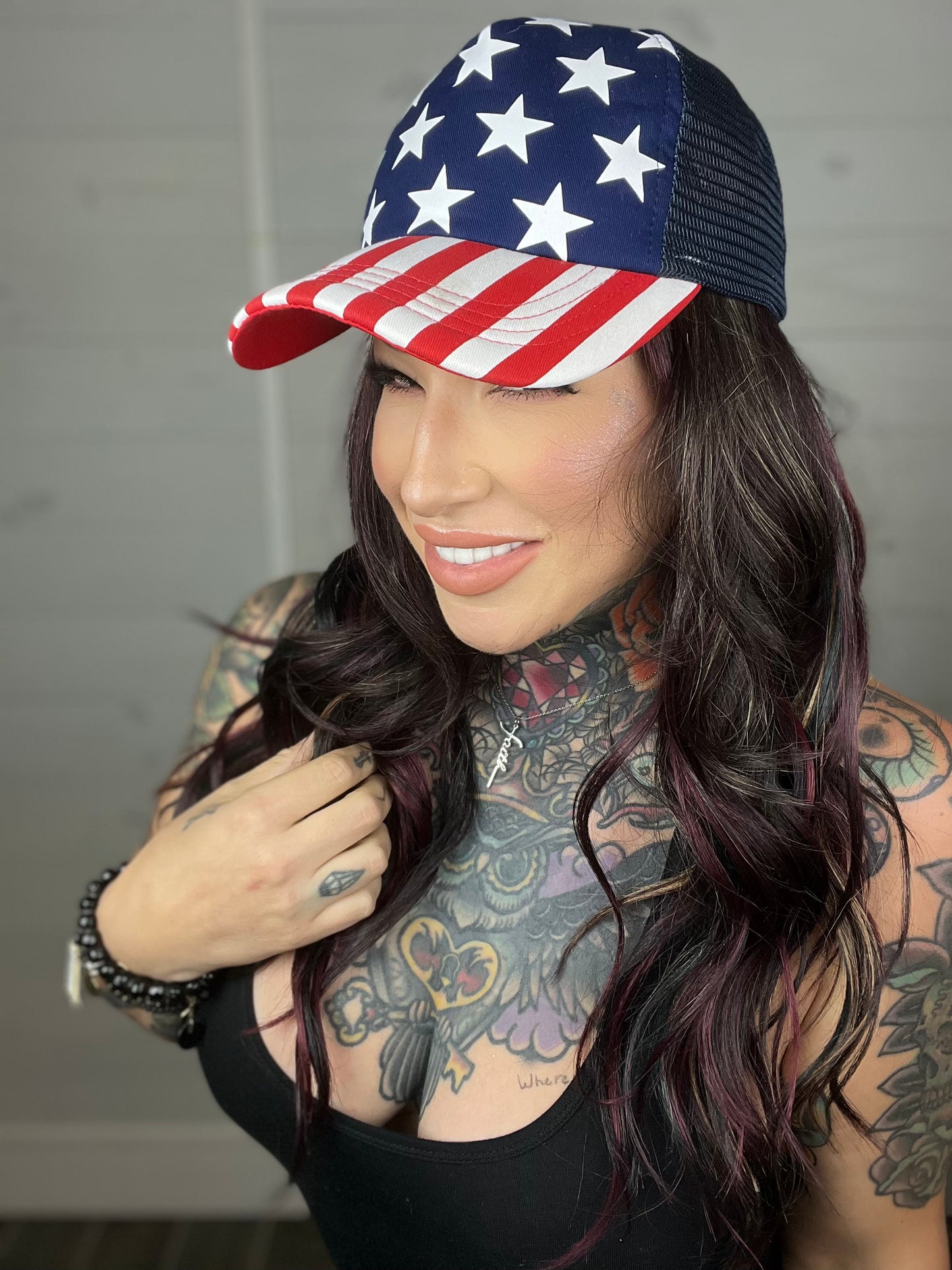 God Bless America Trucker Hat