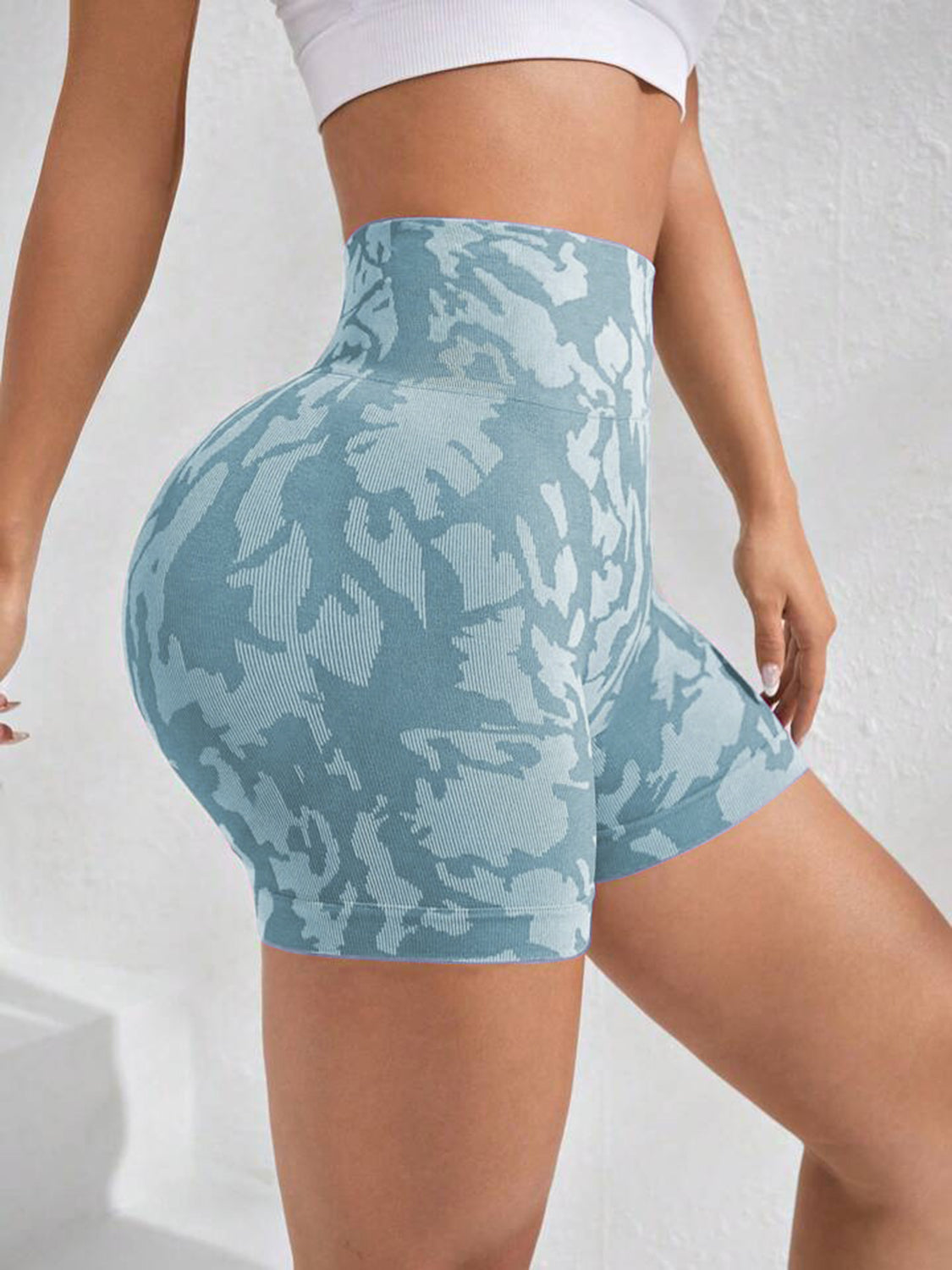 Get After It Printed High Waist Active Shorts (Multiple Colors) - BP