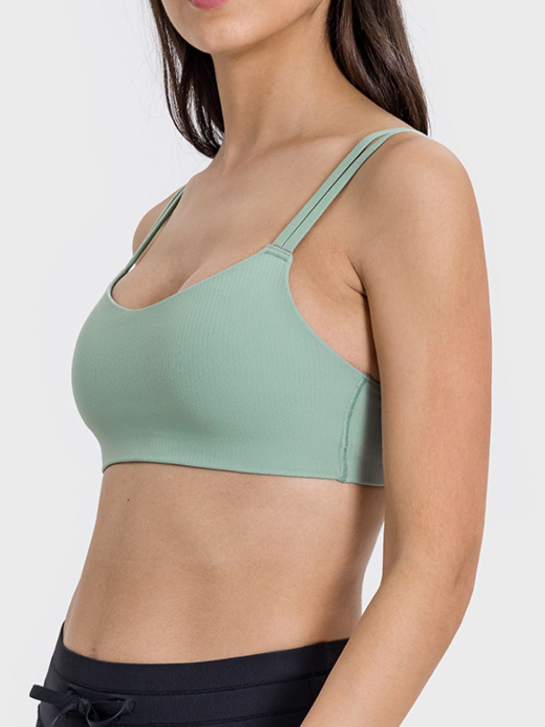 Simply Fetching Scoop Neck Double Strap Active Cami (Multiple Colors)