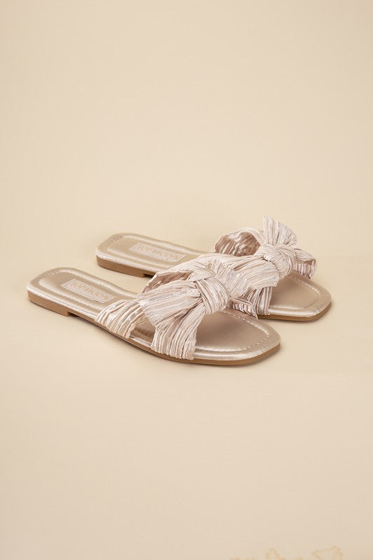 Gemma Bow Flat Slides (Multiple Colors) - BP