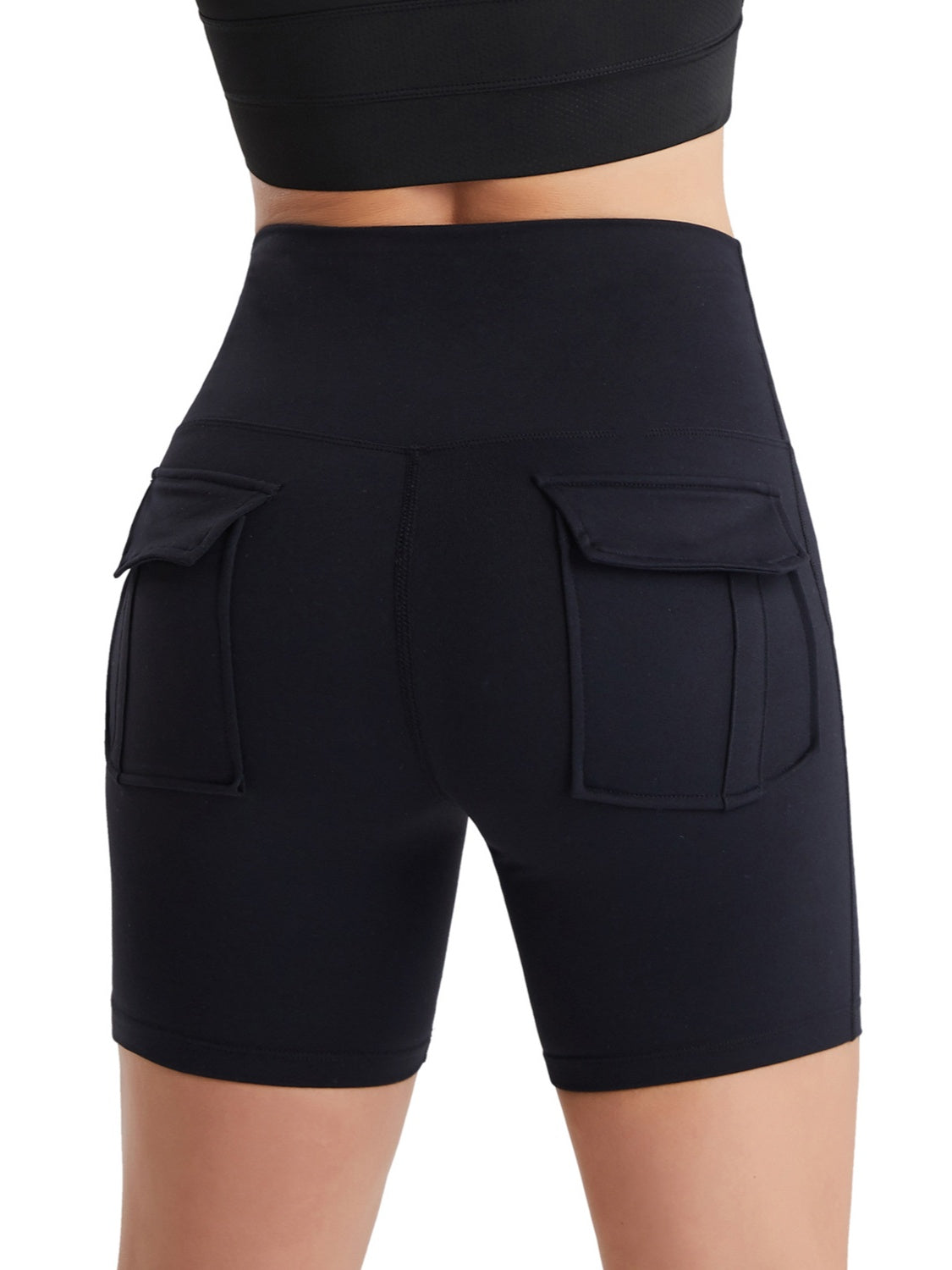 Make It Pop Pocketed High Waist Active Shorts (Multiple Colors) - BP