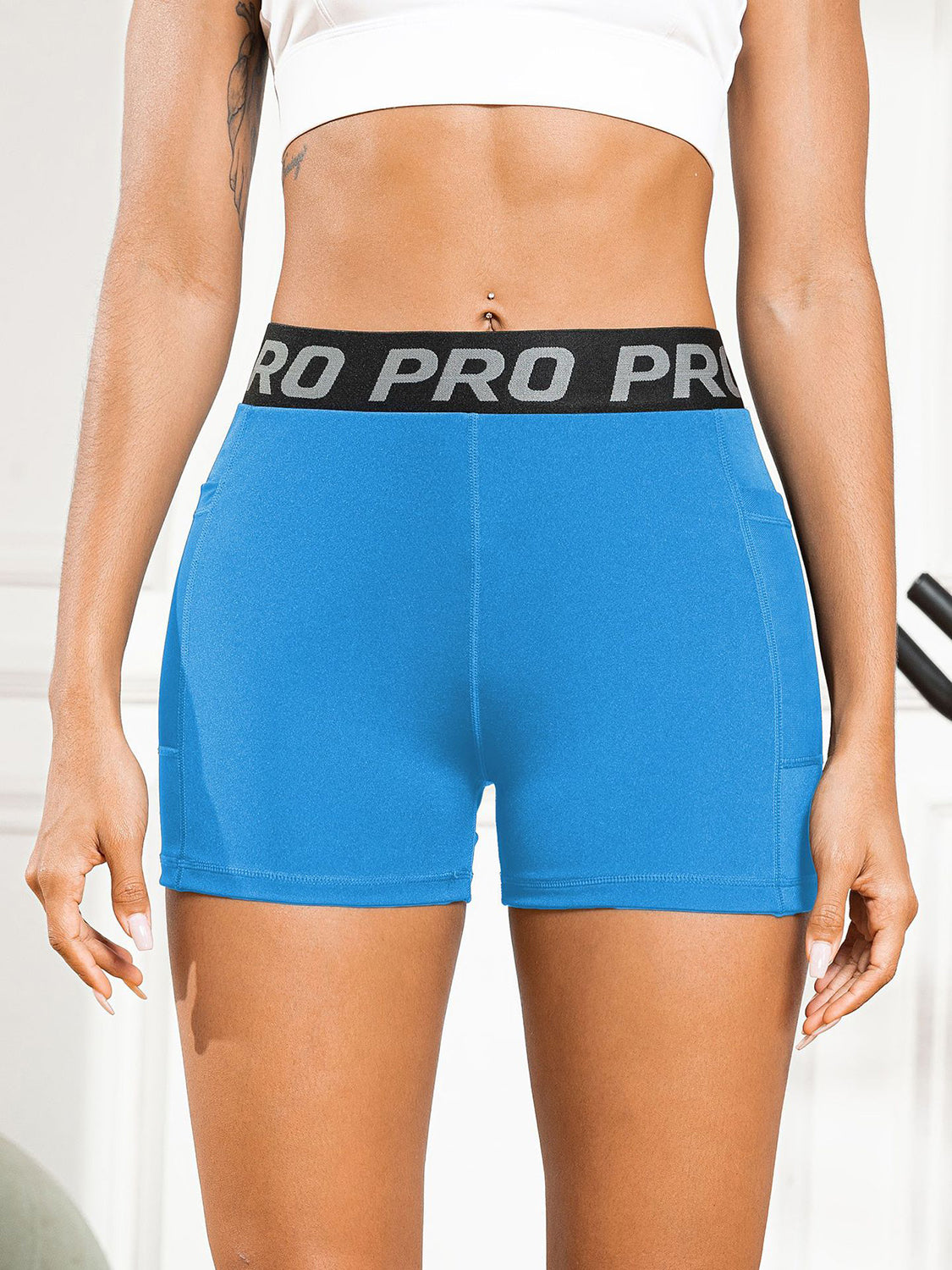 Craving Action Elastic Waist Active Shorts with Pockets (Multiple Colors) - BP