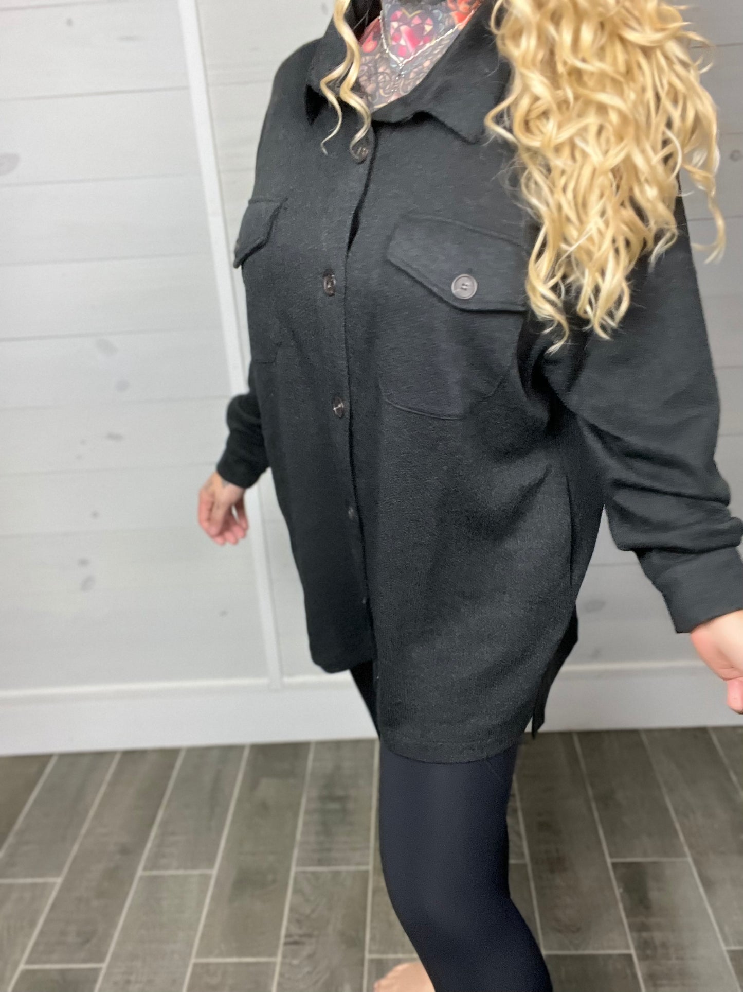 Comforting Thoughts Soft Jacquard Shacket