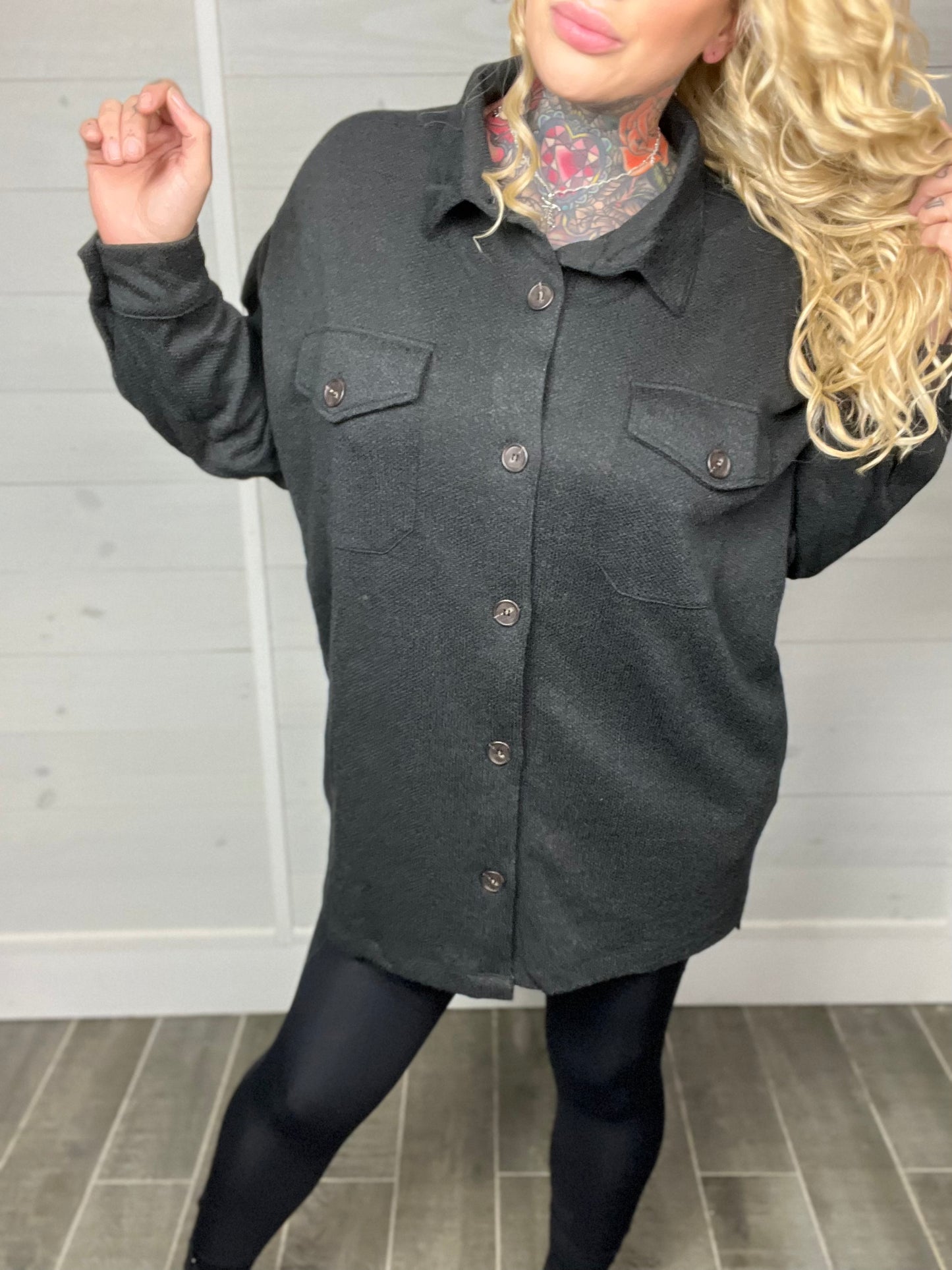 Comforting Thoughts Soft Jacquard Shacket