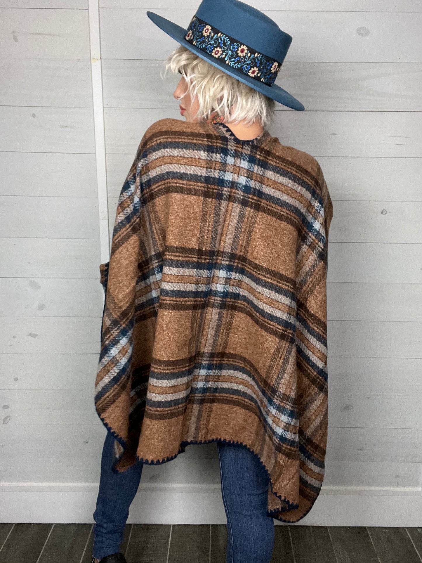 Blissful Seasons Plaid Ruana