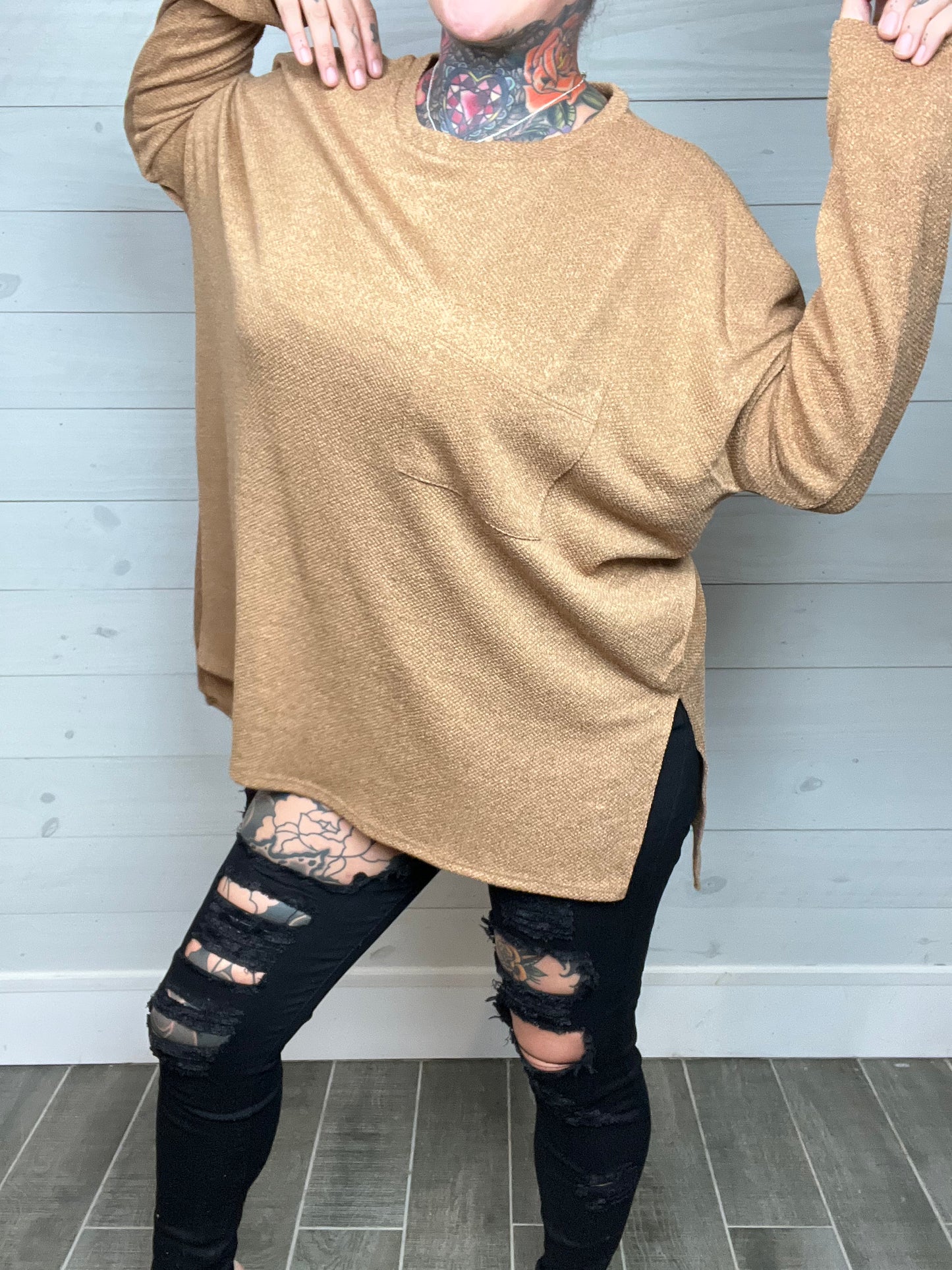 Delightful Daydreamer Oversized HiLo Top (Multiple Color Options)