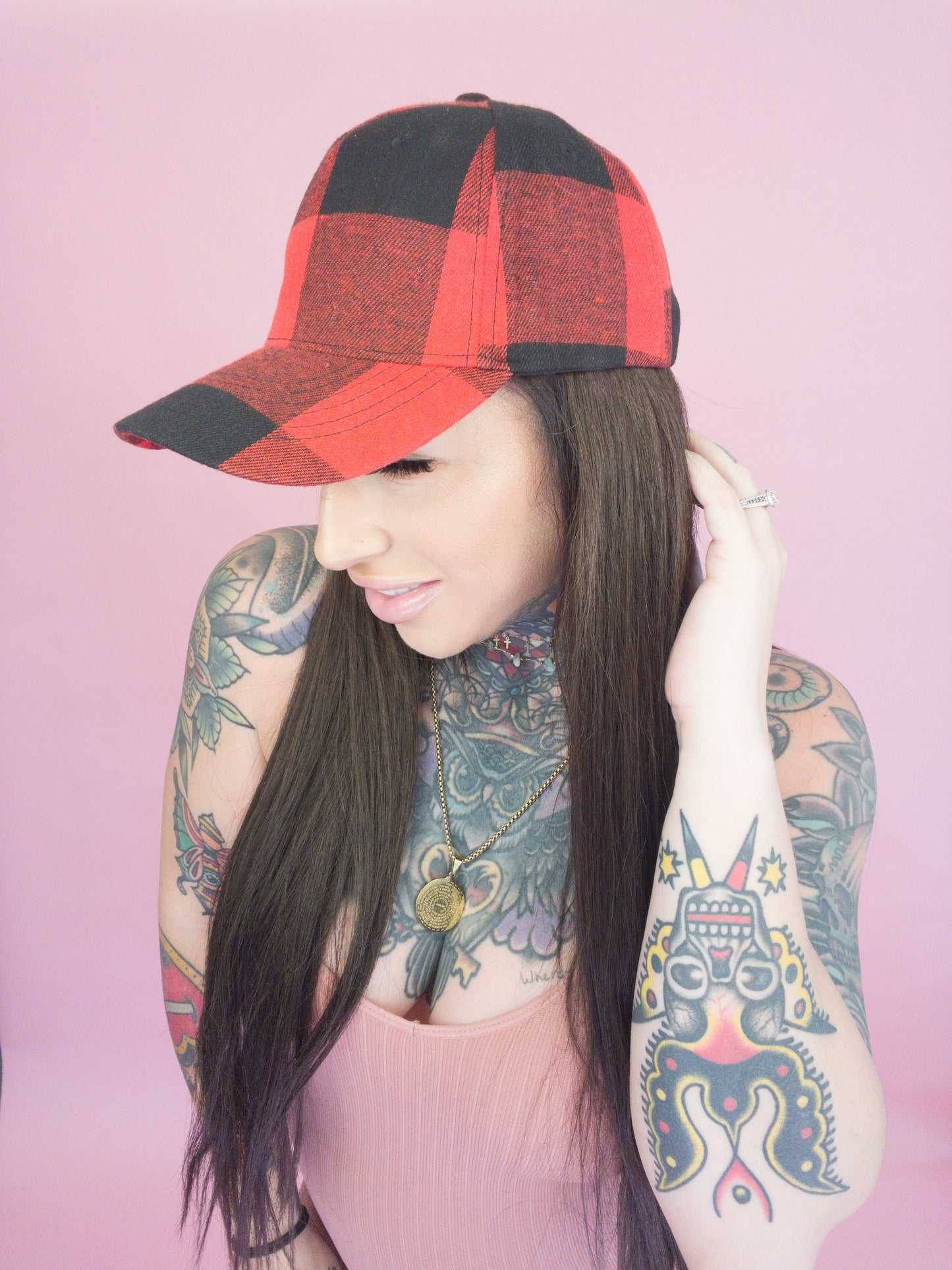 Sweet Memories Buffalo Plaid Hat