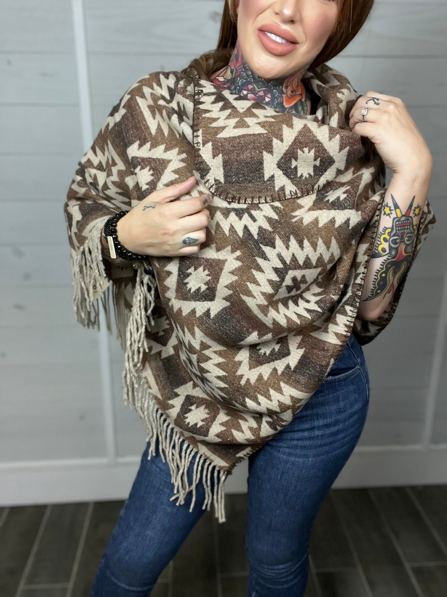 New Mexico Aztec Poncho