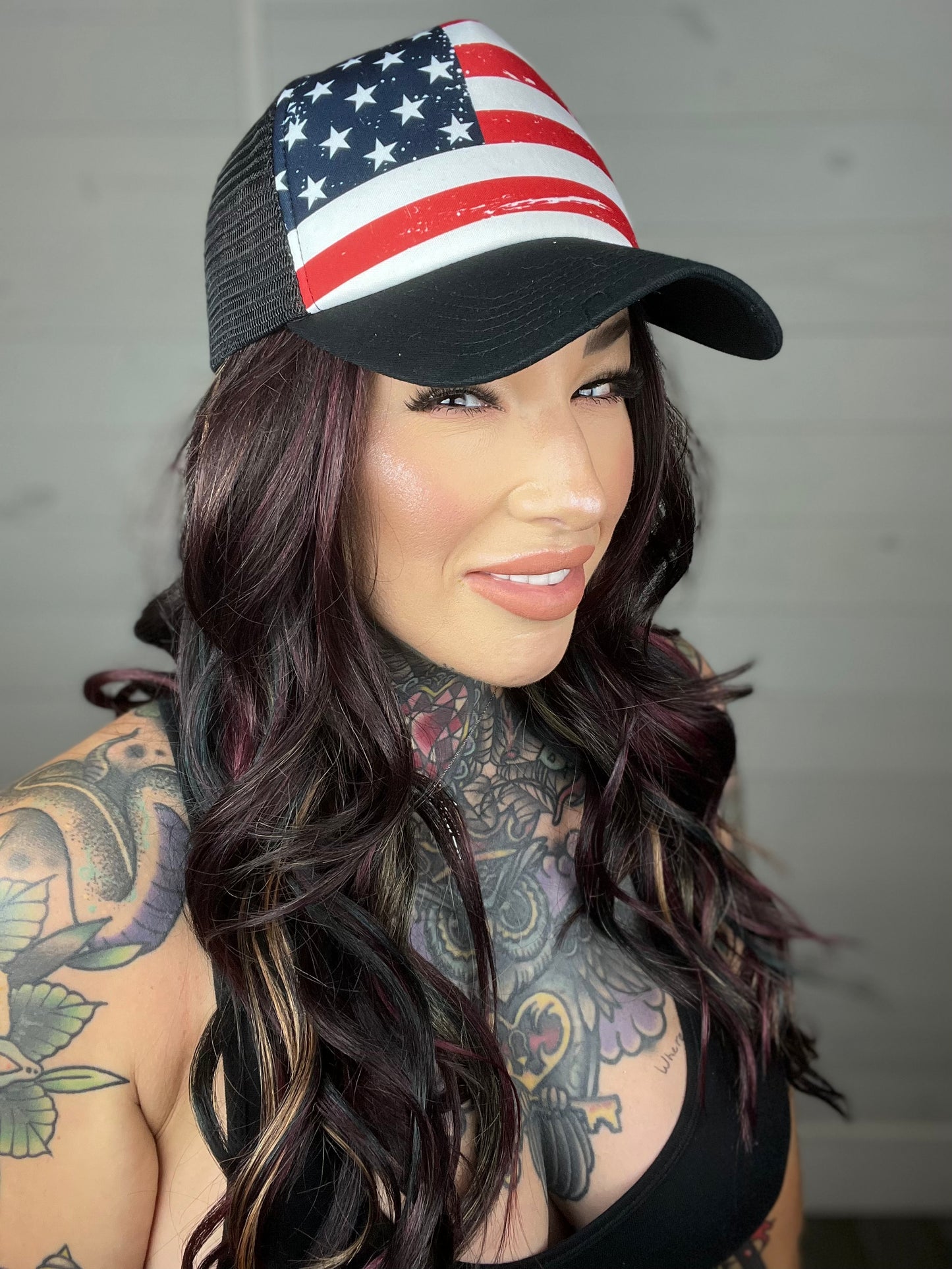 God Bless America Trucker Hat