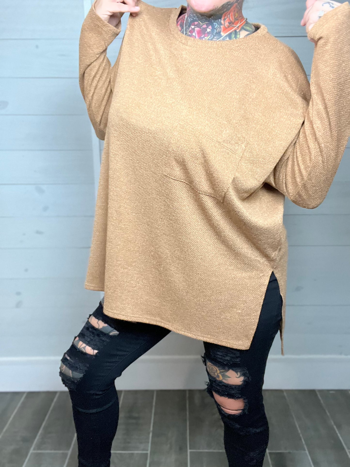 Delightful Daydreamer Oversized HiLo Top (Multiple Color Options)