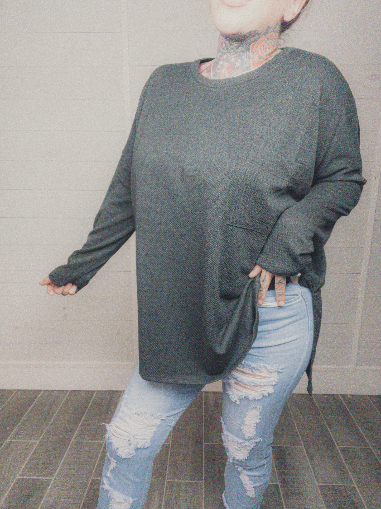 Delightful Daydreamer Oversized HiLo Top (Multiple Color Options)