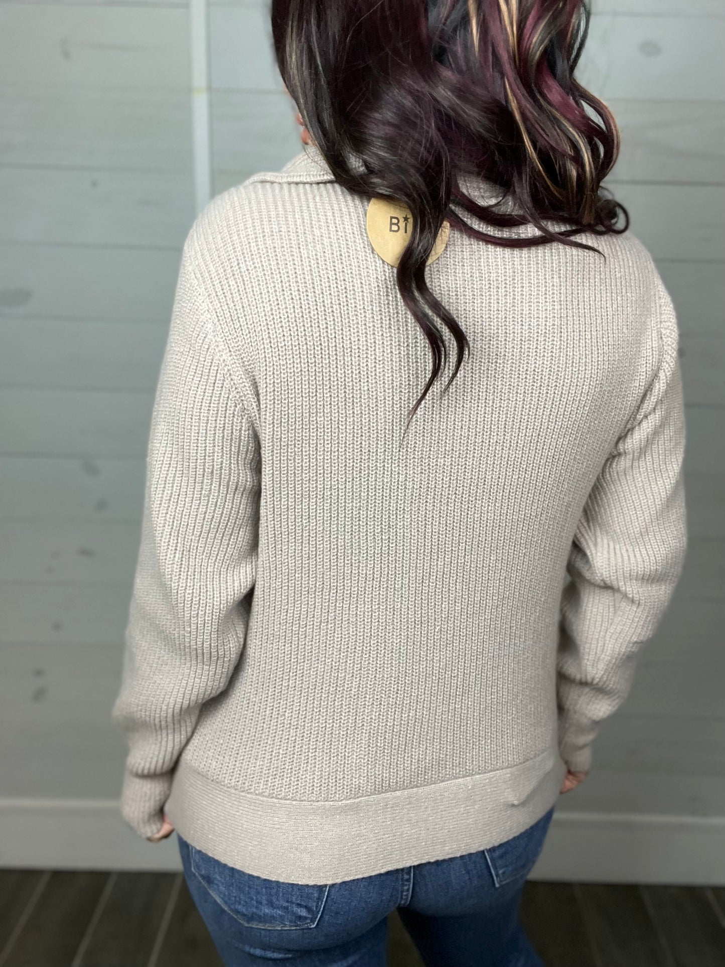 Warm With You Front Zip Sweater