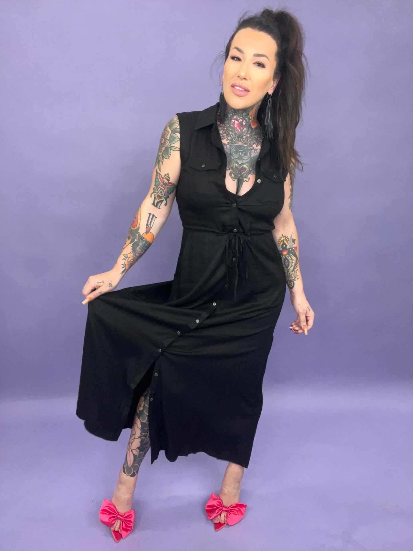 REG Jade By Jane -BUTTON DOWN MAXI DRESS