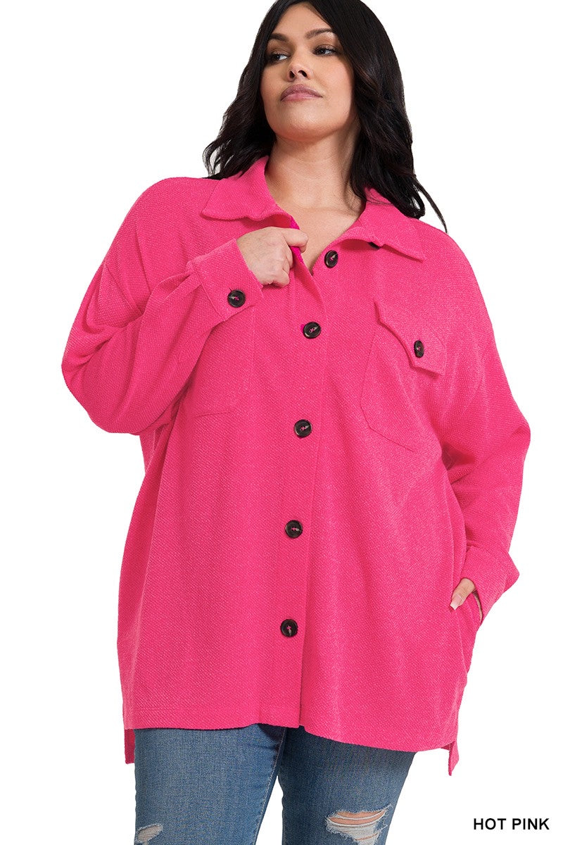 Comforting Thoughts Soft Jacquard Shacket