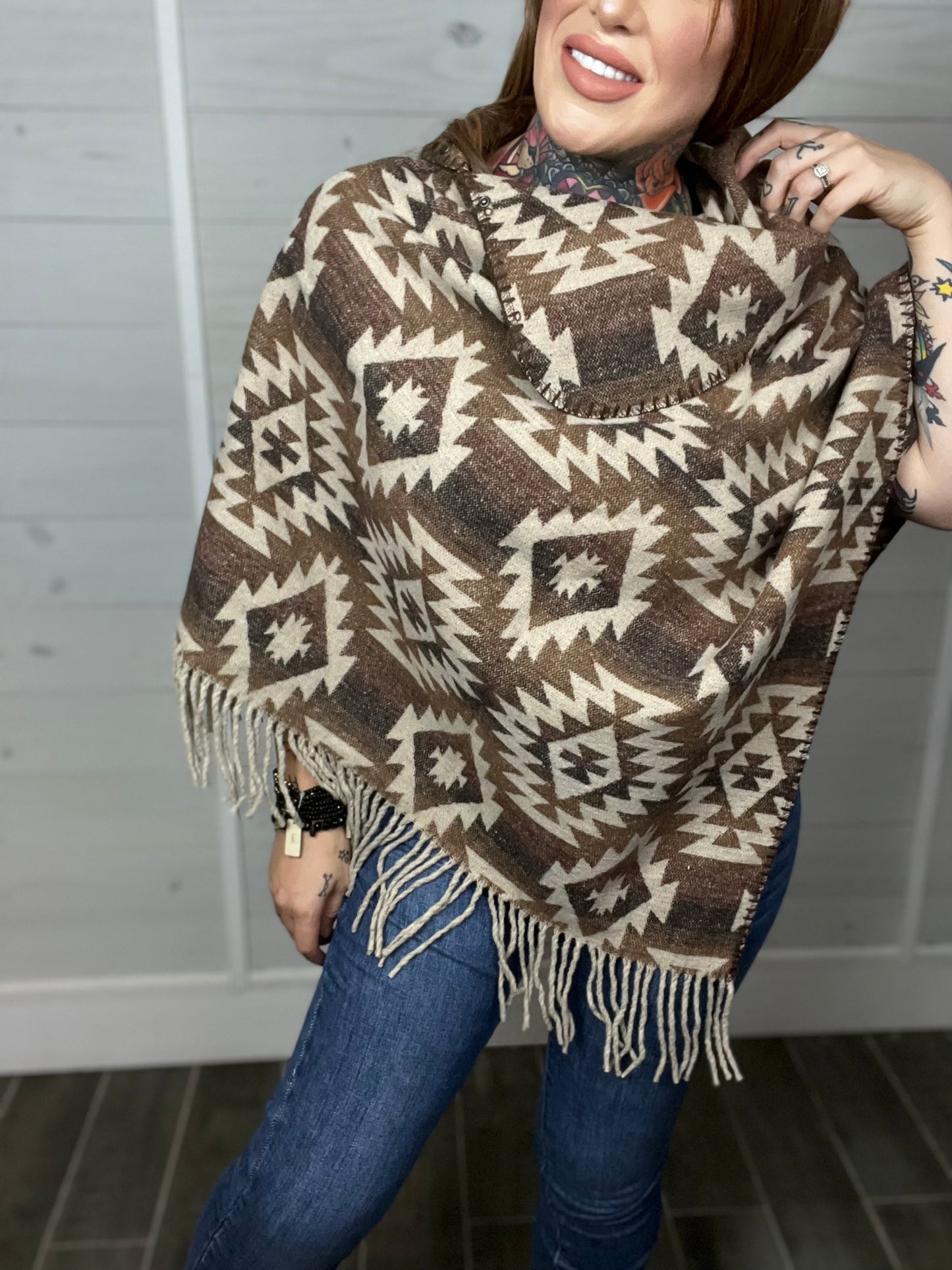 New Mexico Aztec Poncho