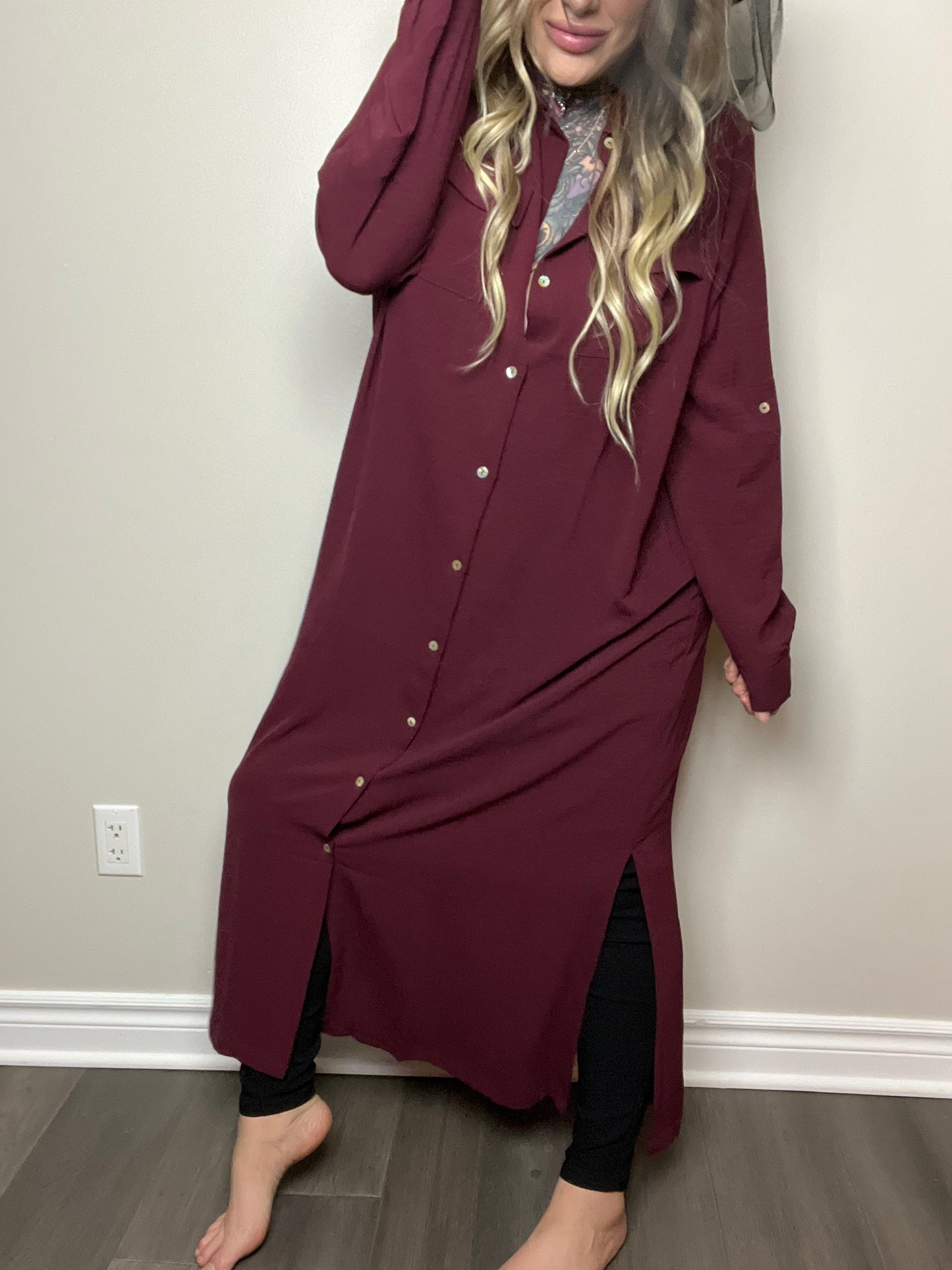 Wine Into Water Cury Collard Dress