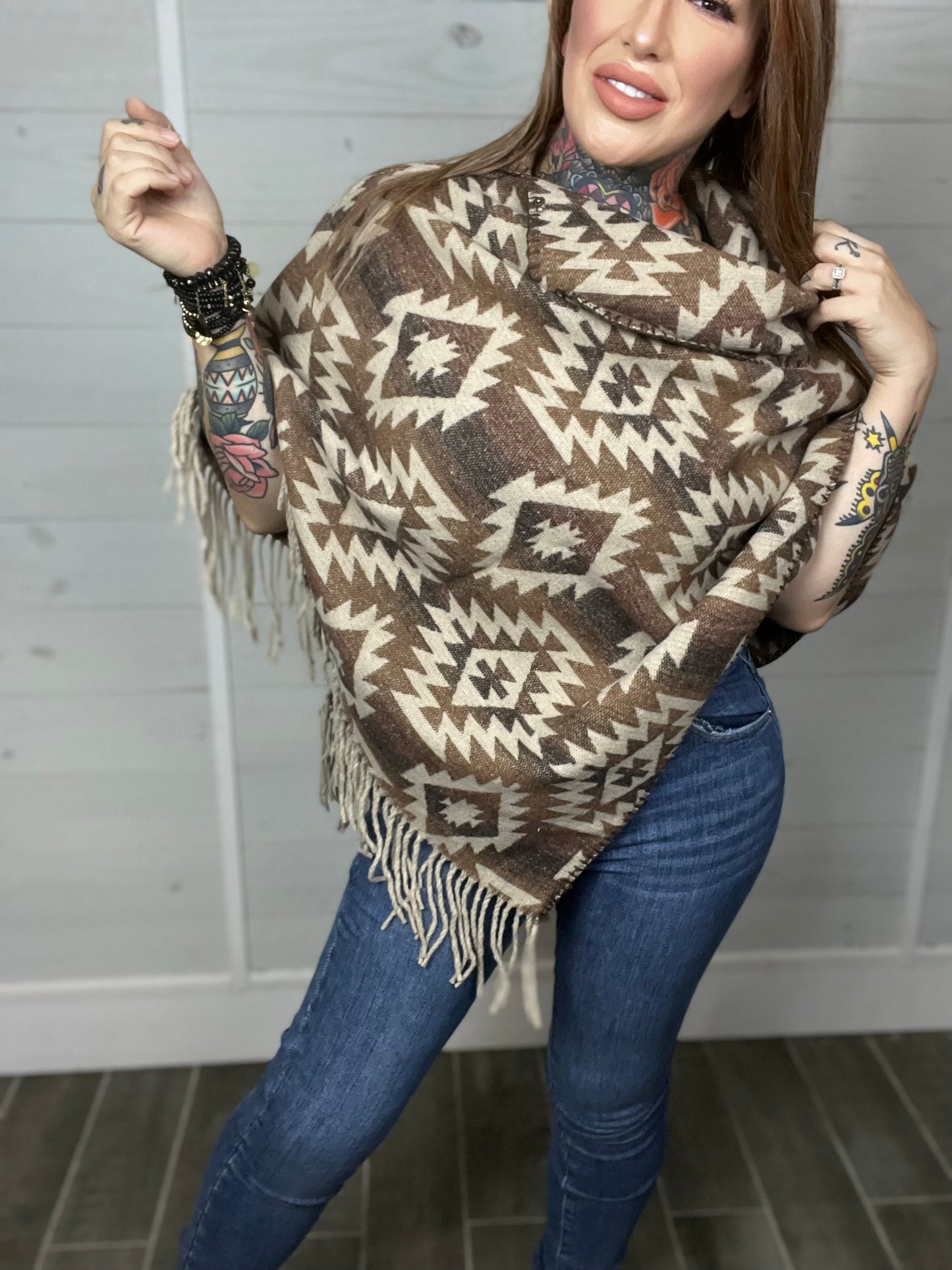 New Mexico Aztec Poncho