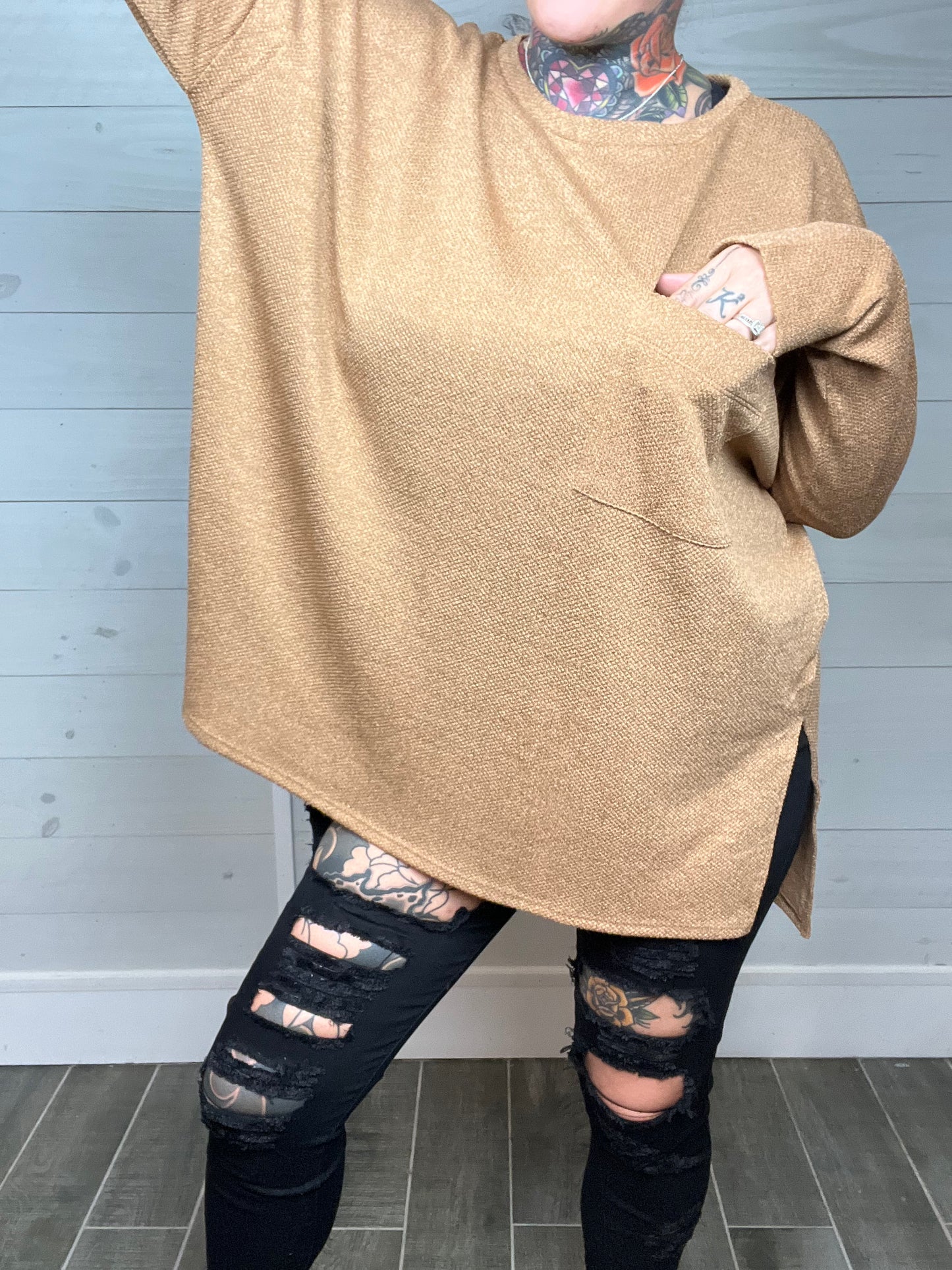 Delightful Daydreamer Oversized HiLo Top (Multiple Color Options)