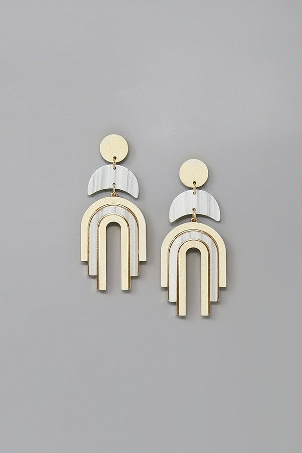 Arches Of Heaven Wooden Earrings