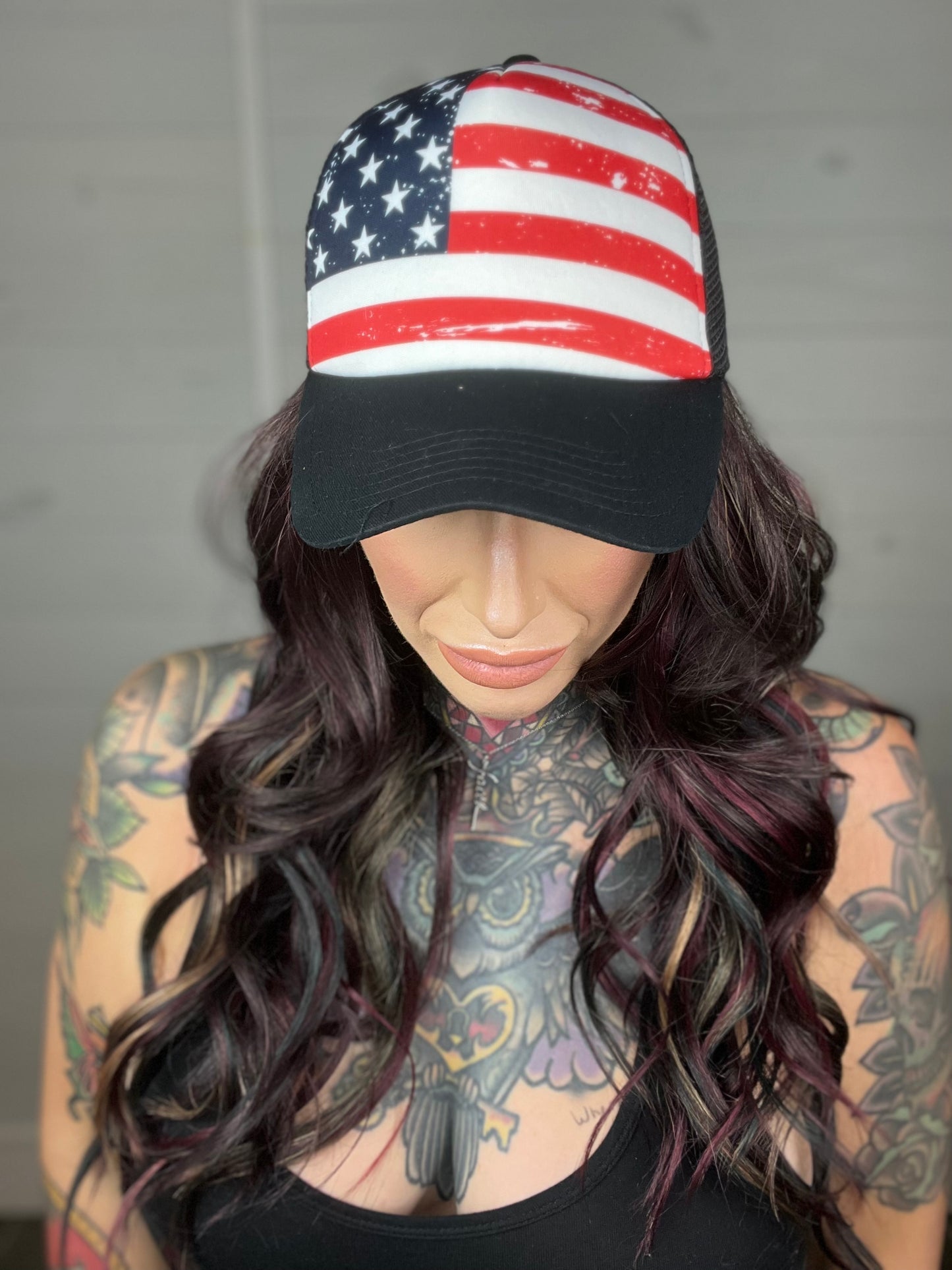 God Bless America Trucker Hat