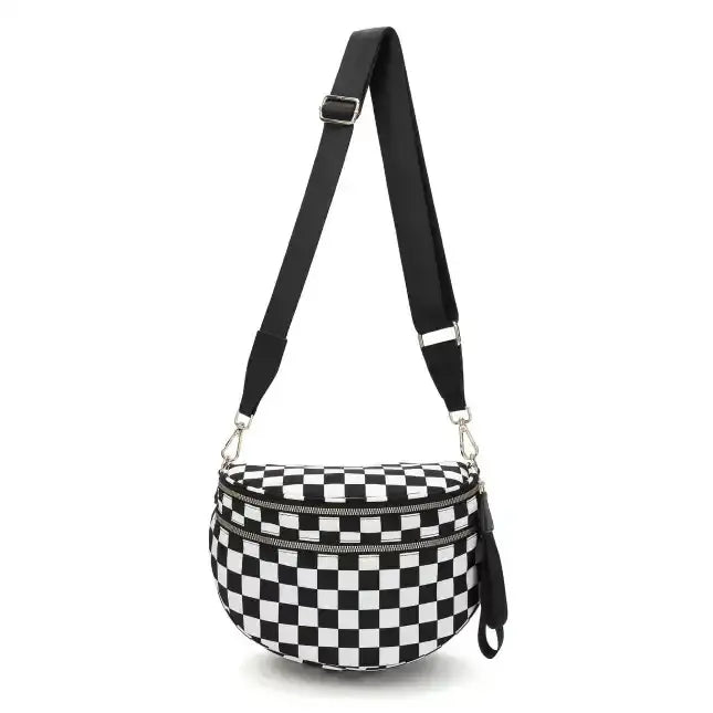 (Multiple Colors) It's Complicated Avril Checkered Cross Body Bag