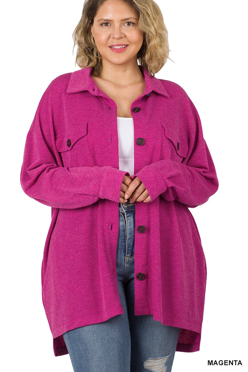 Comforting Thoughts Soft Jacquard Shacket
