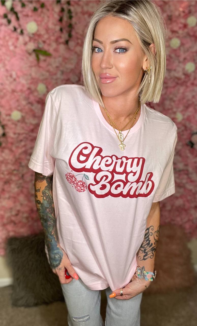 Ch Ch Cherry Bomb Disco Ball Softstyle Tee (Multiple Colors)