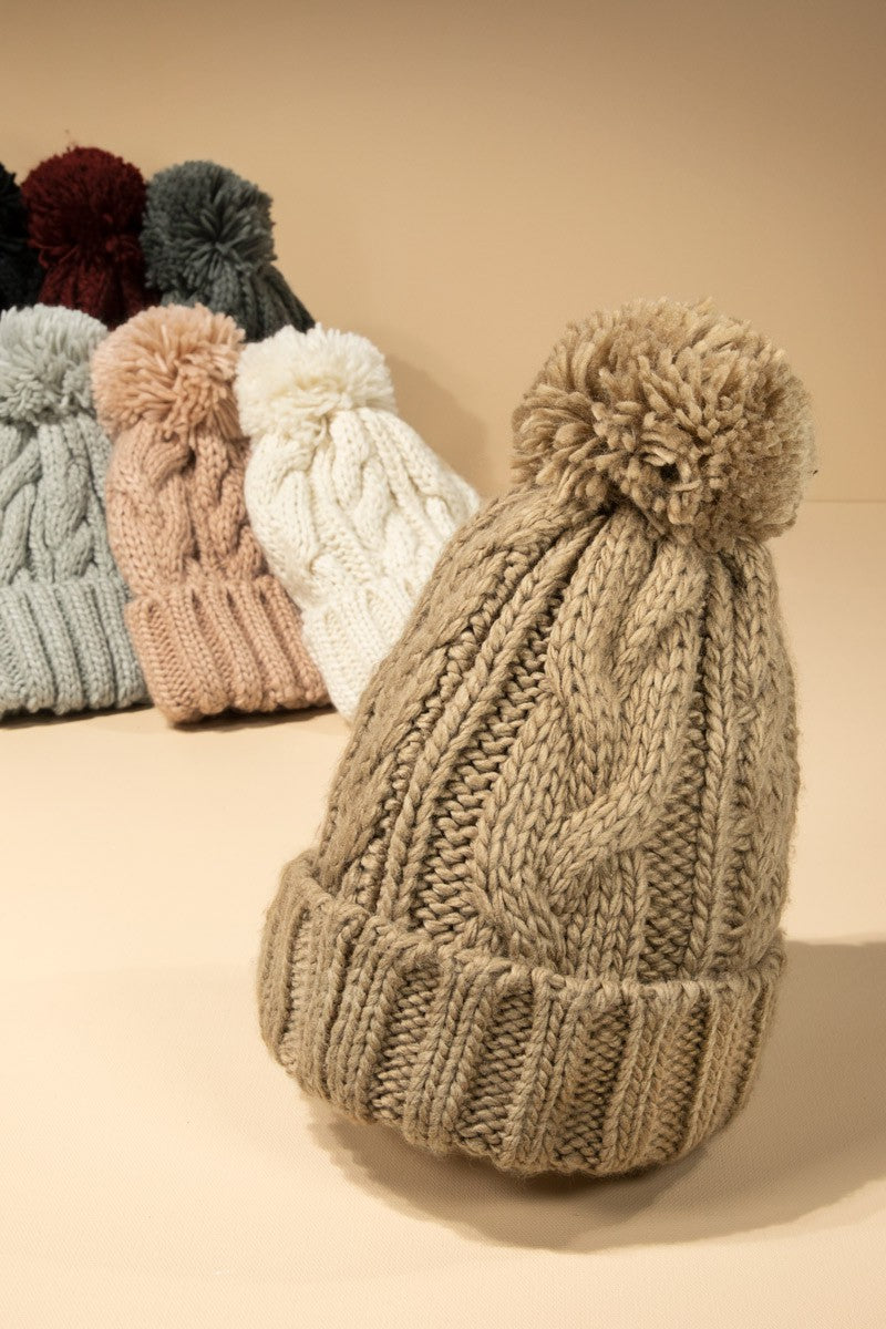 Cool To Be Kind Knit Pom Beanie