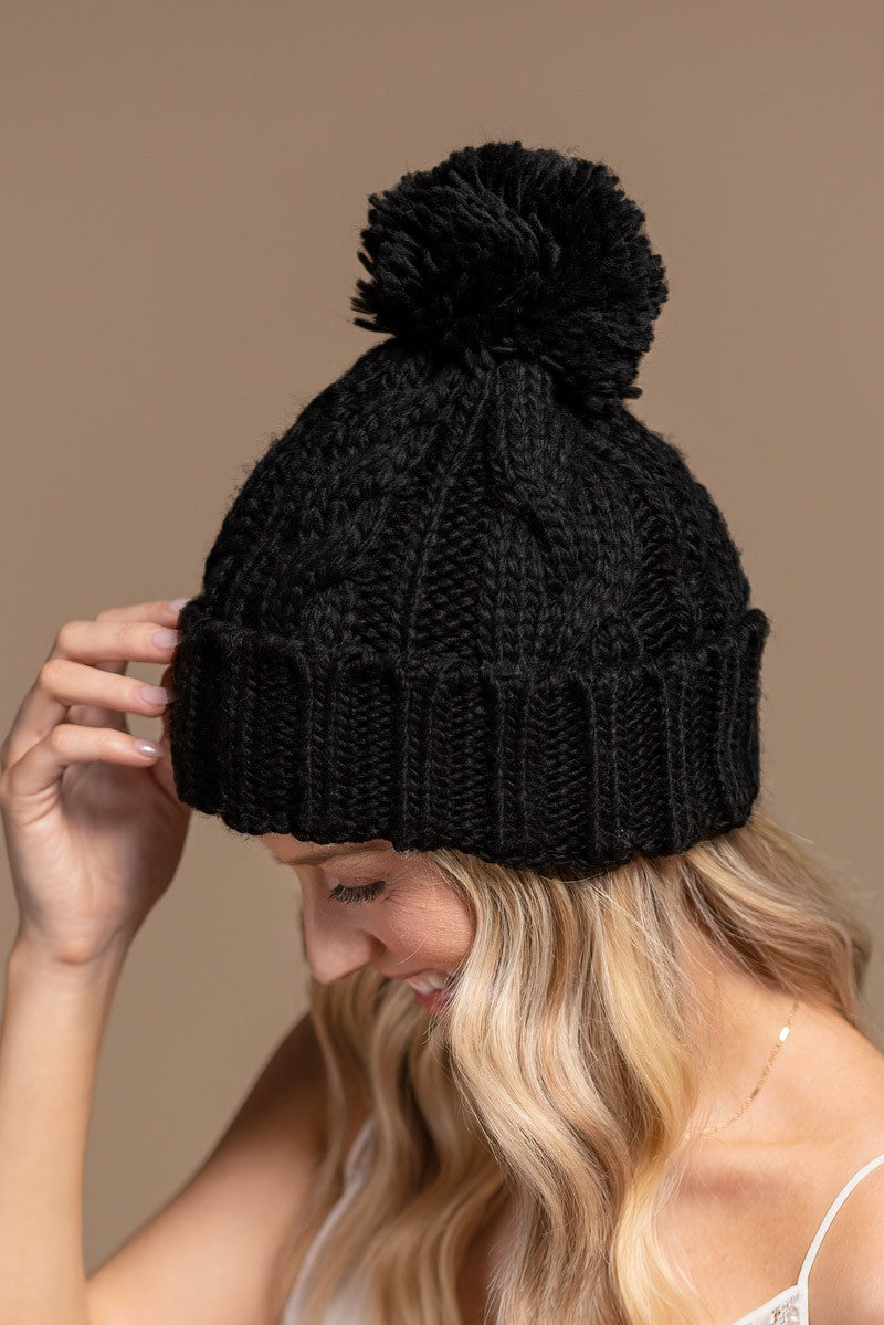 Cool To Be Kind Knit Pom Beanie