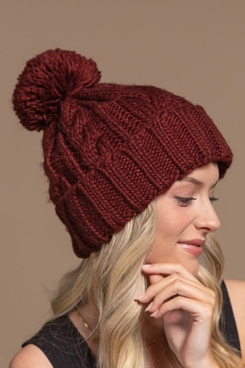 Cool To Be Kind Knit Pom Beanie