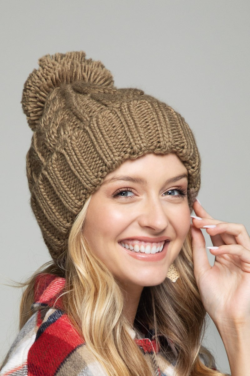 Cool To Be Kind Knit Pom Beanie