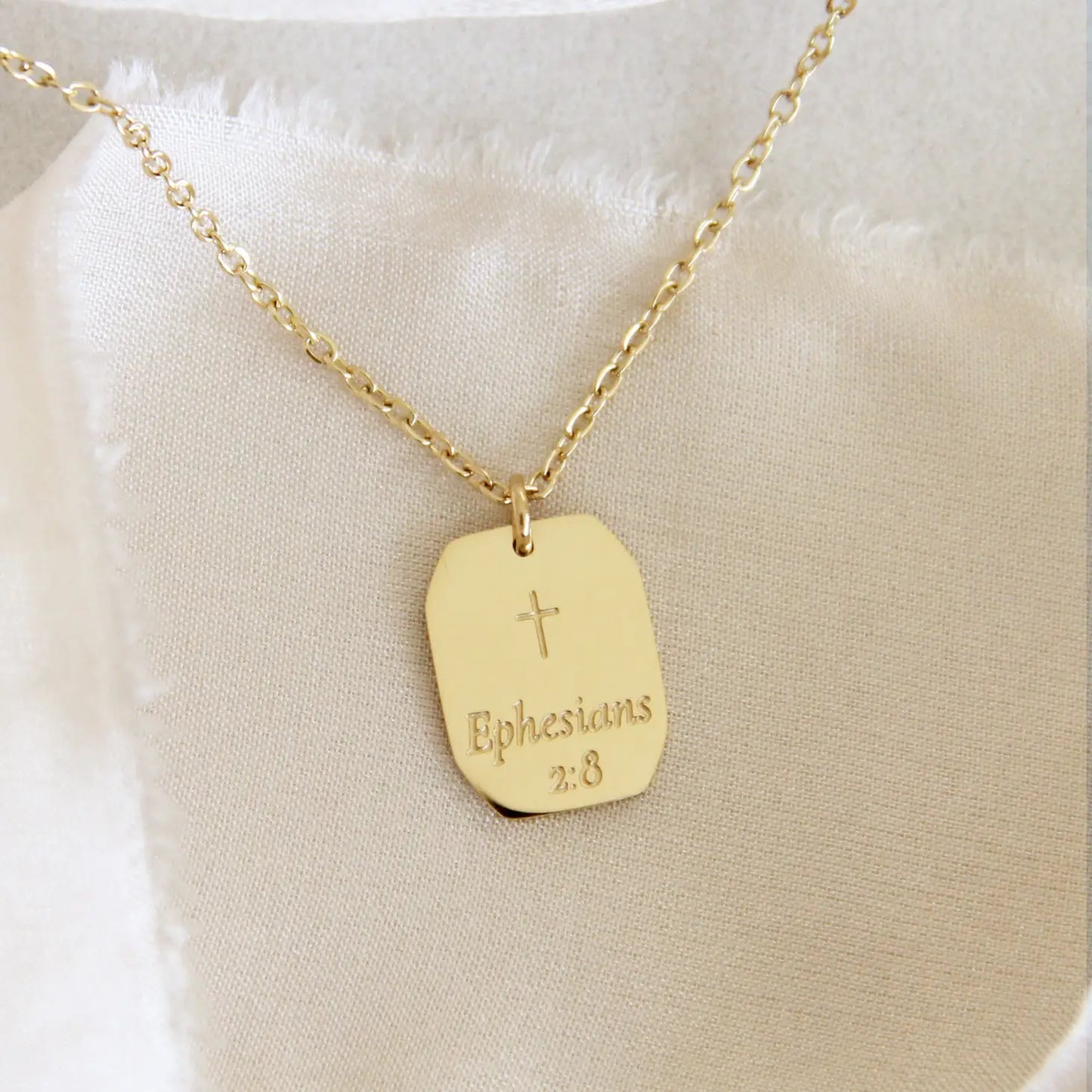 Saved By Grace Plated Necklace