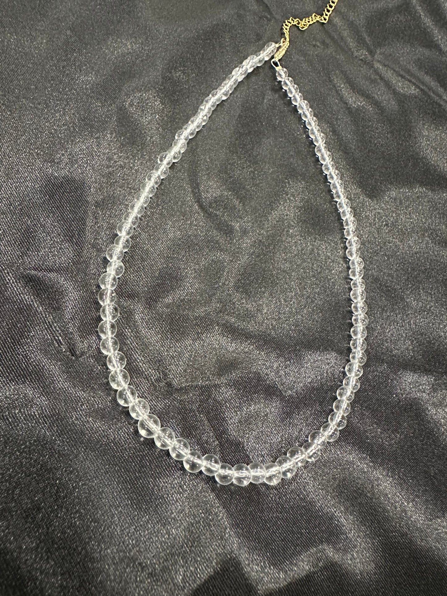 Lavish Lifestyle Clear Quartz Choker