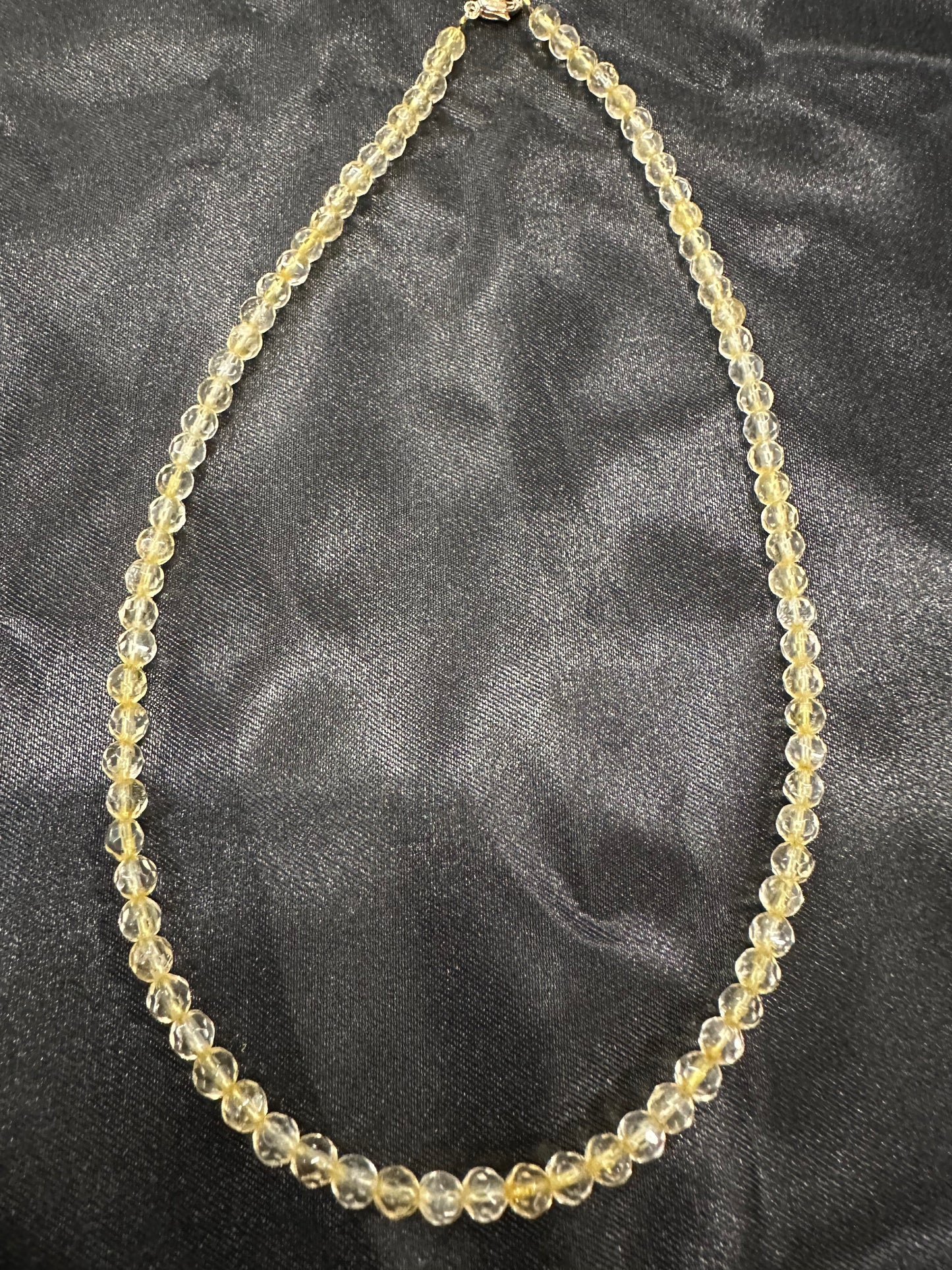 Sophisticated Glamour Citrine Choker