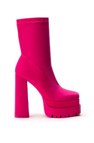 Mama Tried Pink Platform Heels