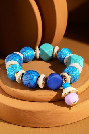 Colors Are Wonderful Wood Beaded Bracelet