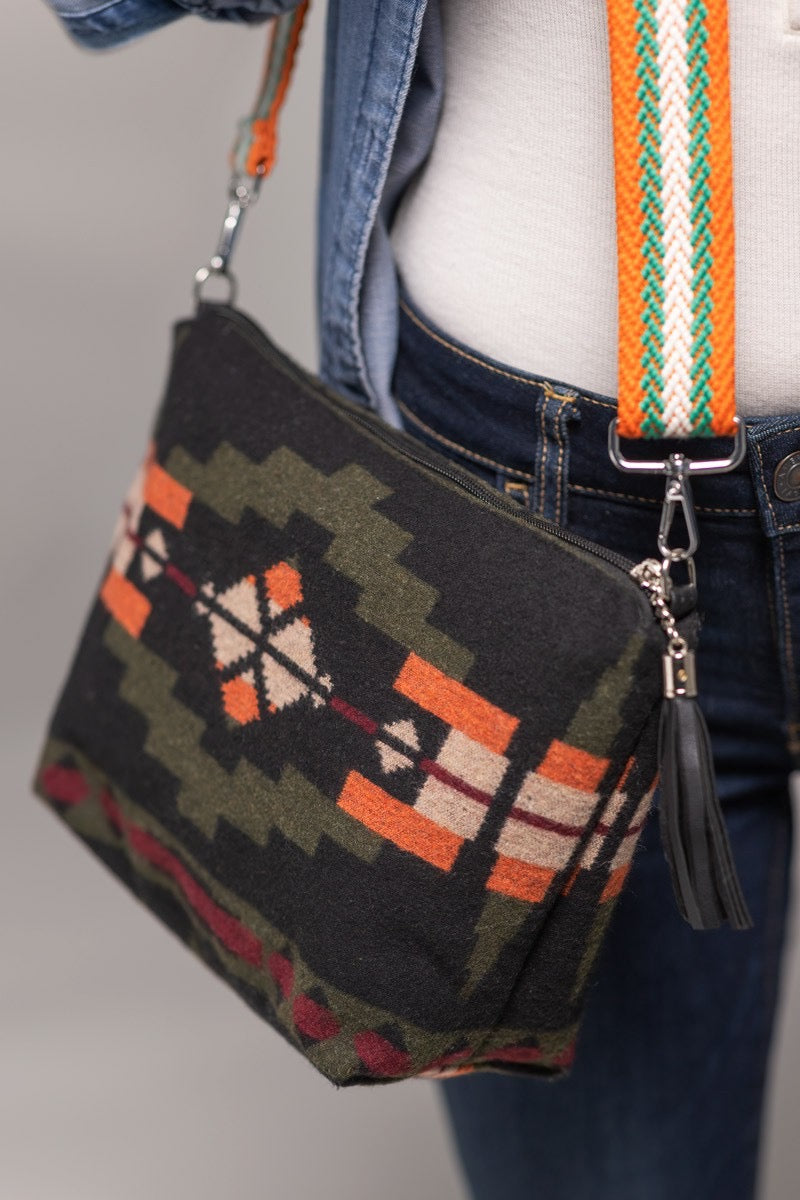 Tough To Read Aztec Crossbody Purse