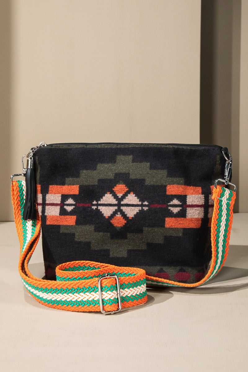 Tough To Read Aztec Crossbody Purse