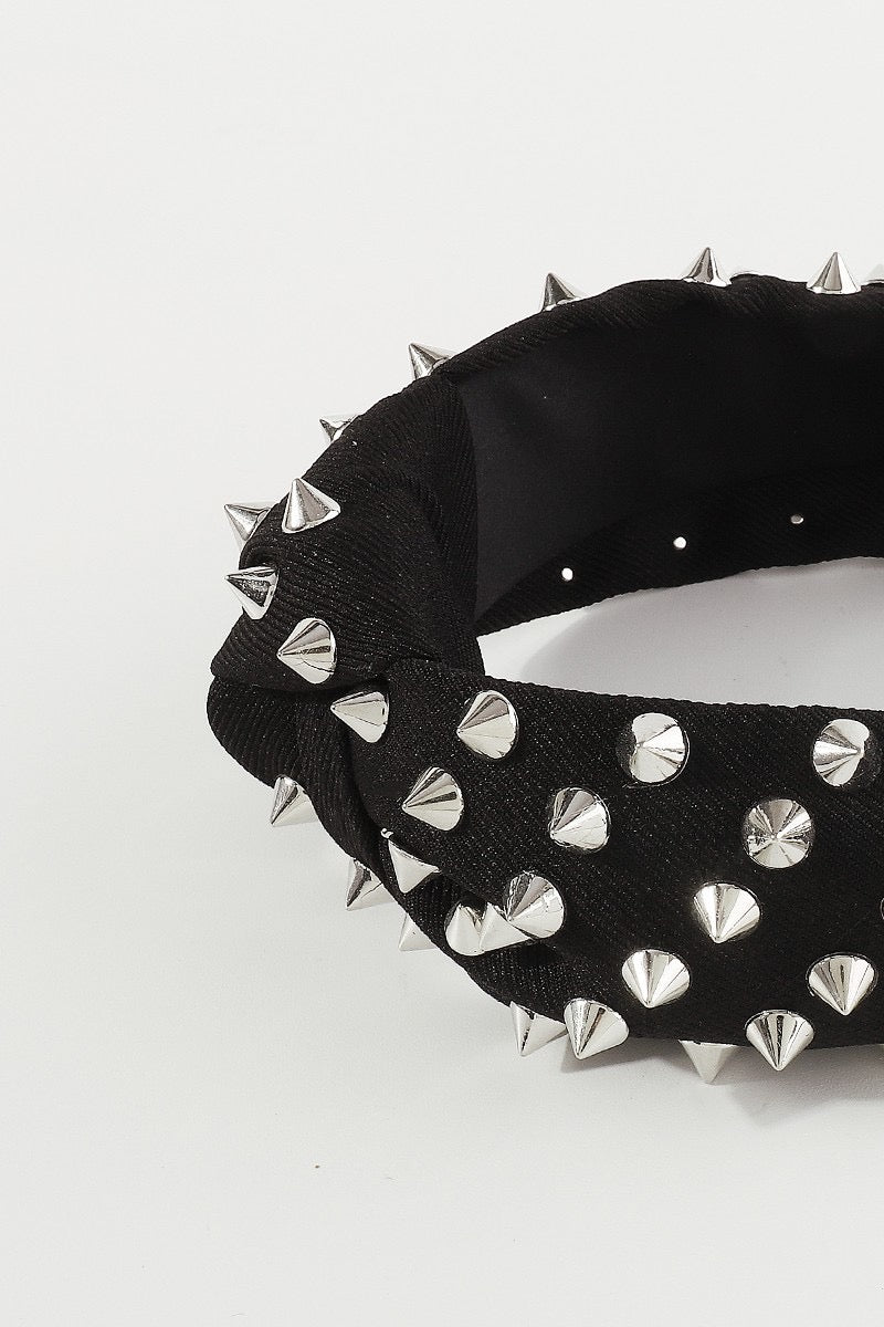 Redeeming Feature Silver Spike Topknot Headband