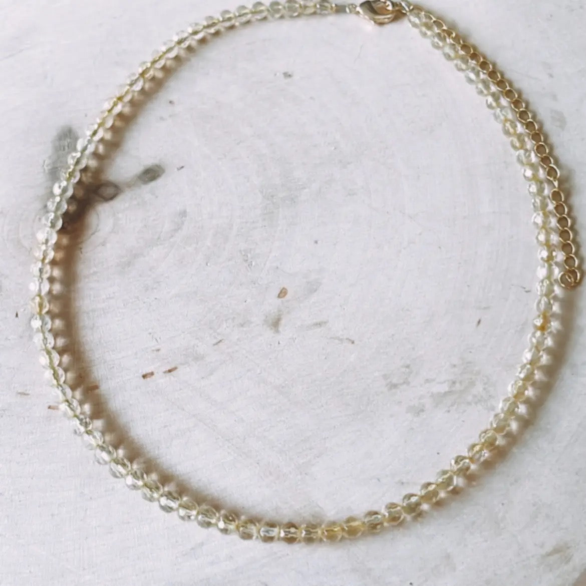 Sophisticated Glamour Citrine Choker