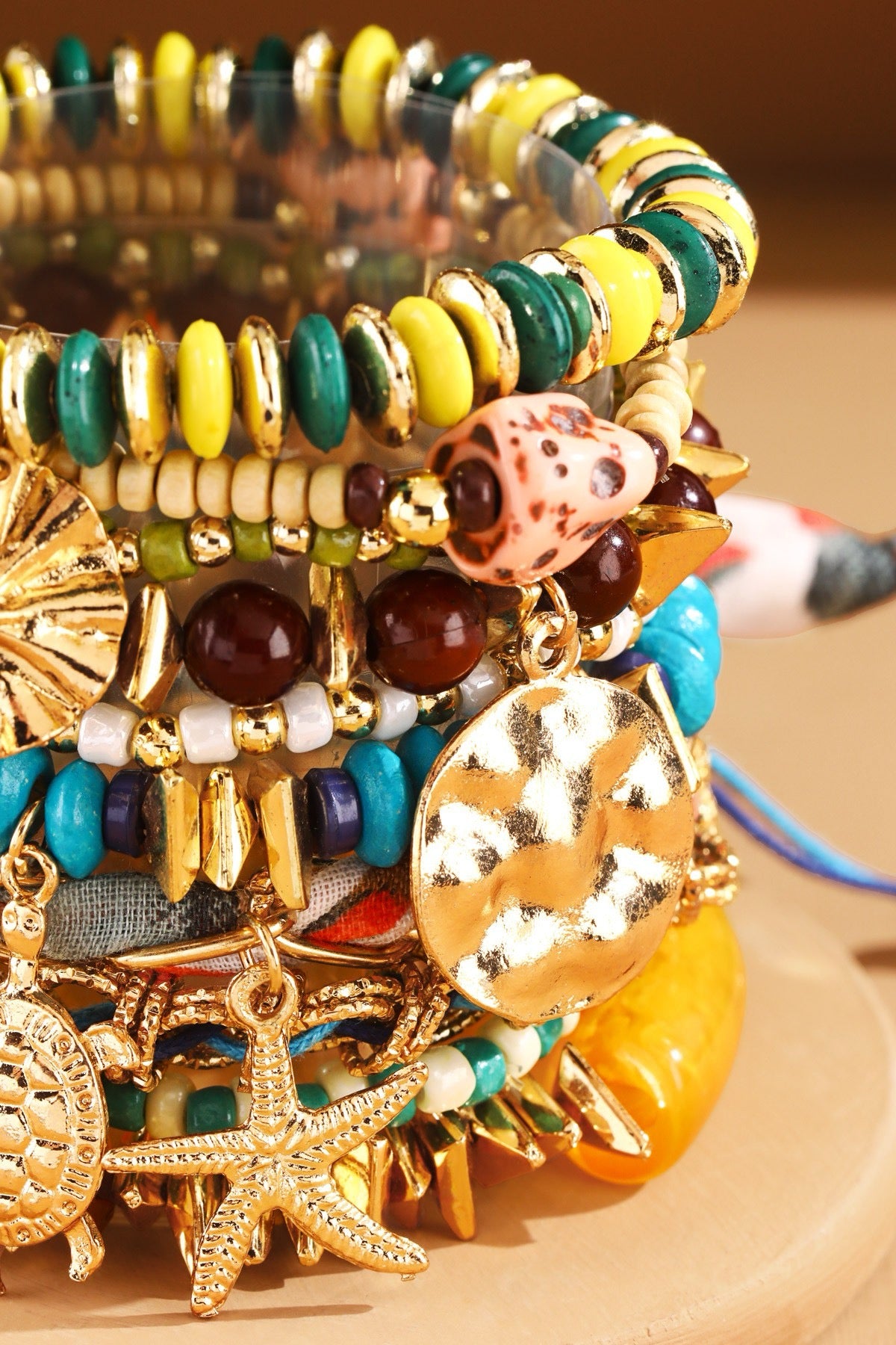 Coastal Charm Beaded Bracelet Set