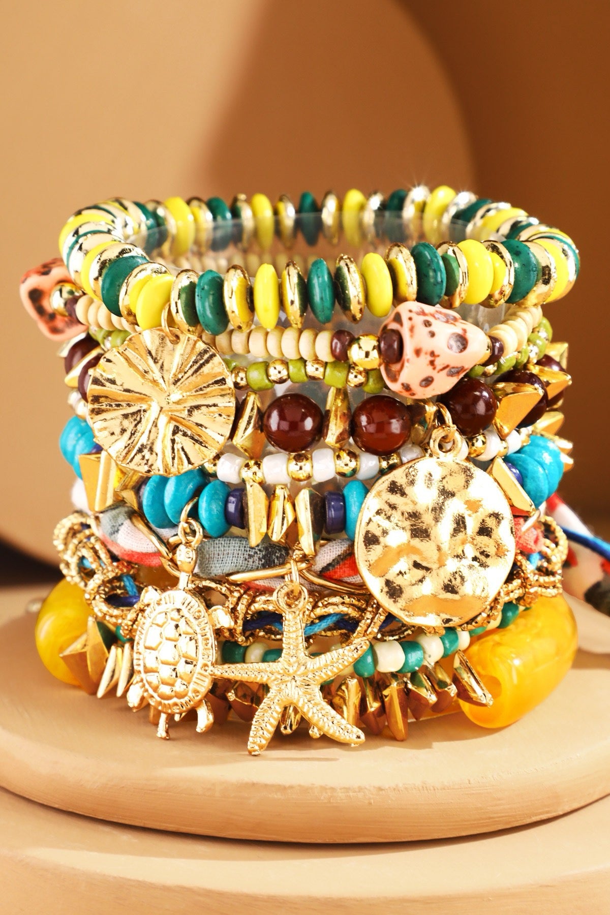 Coastal Charm Beaded Bracelet Set