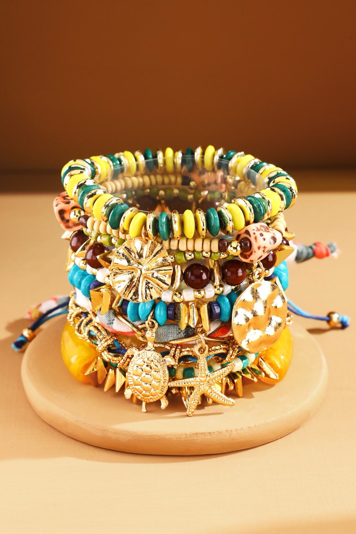 Coastal Charm Beaded Bracelet Set