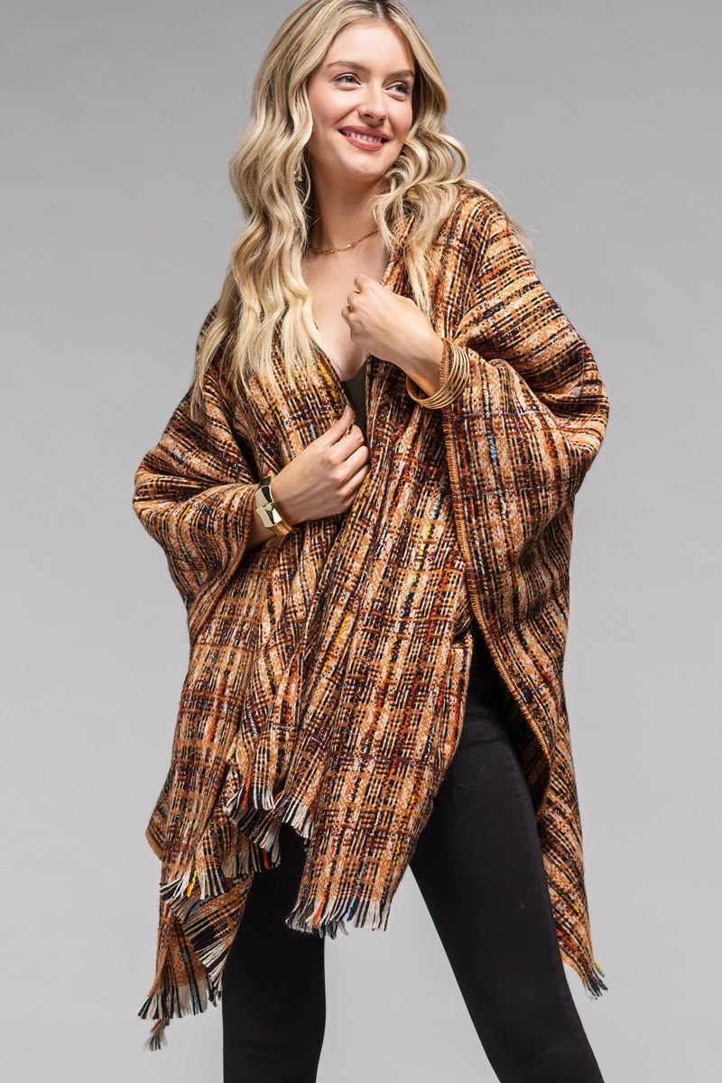Too Cozy To Move Knit Hoodie Ruana