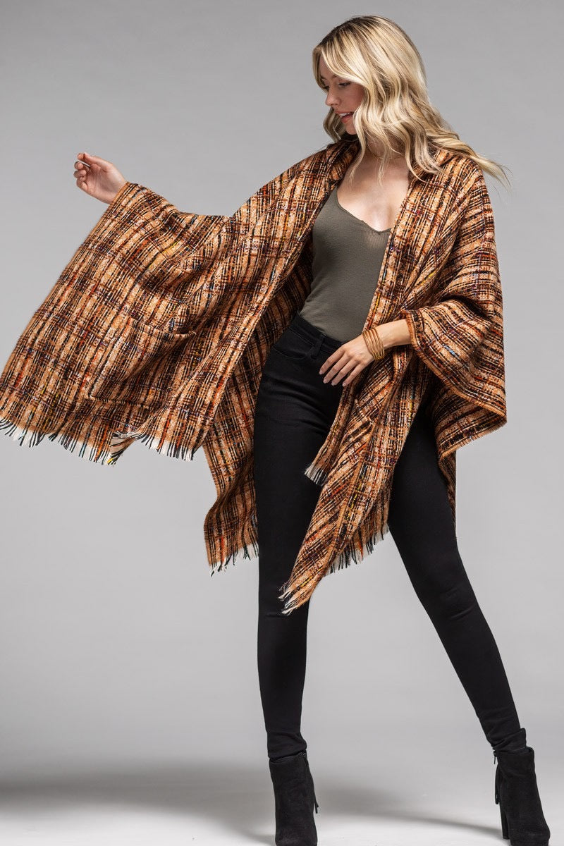Too Cozy To Move Knit Hoodie Ruana