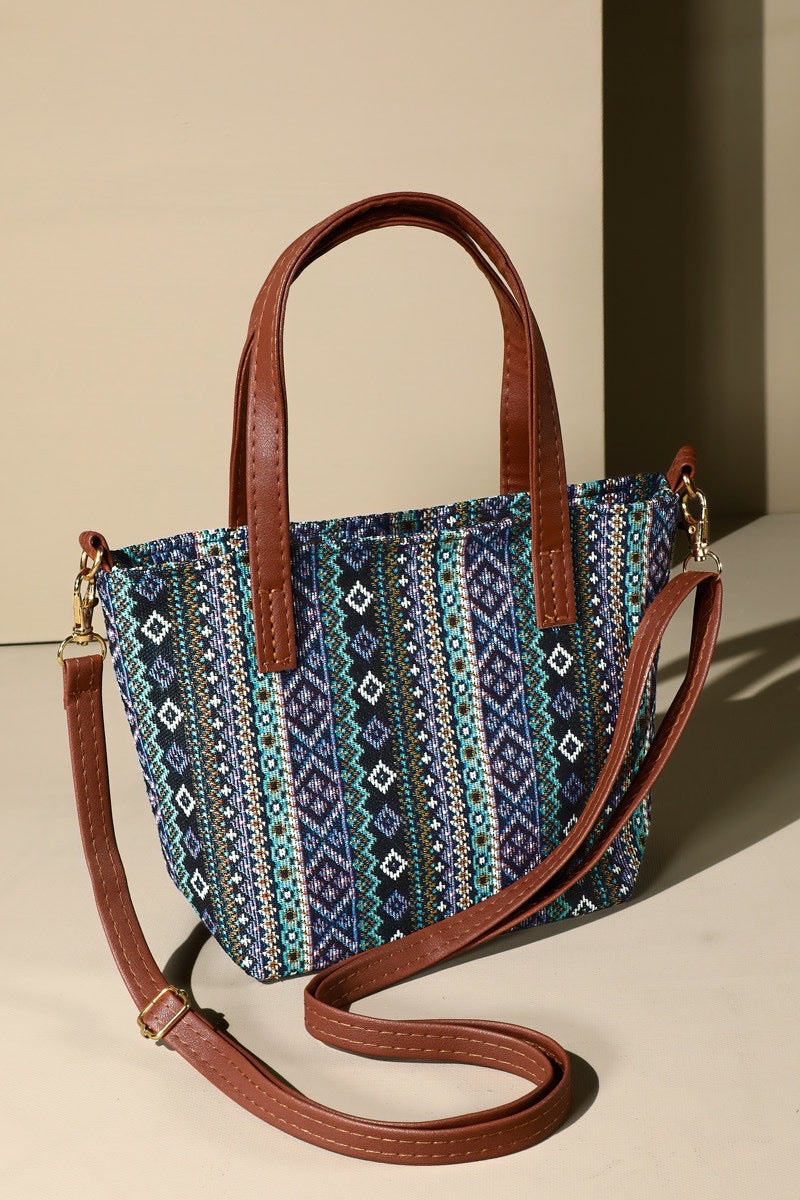 Take Me Places Bohemian Print Crossbody Bag