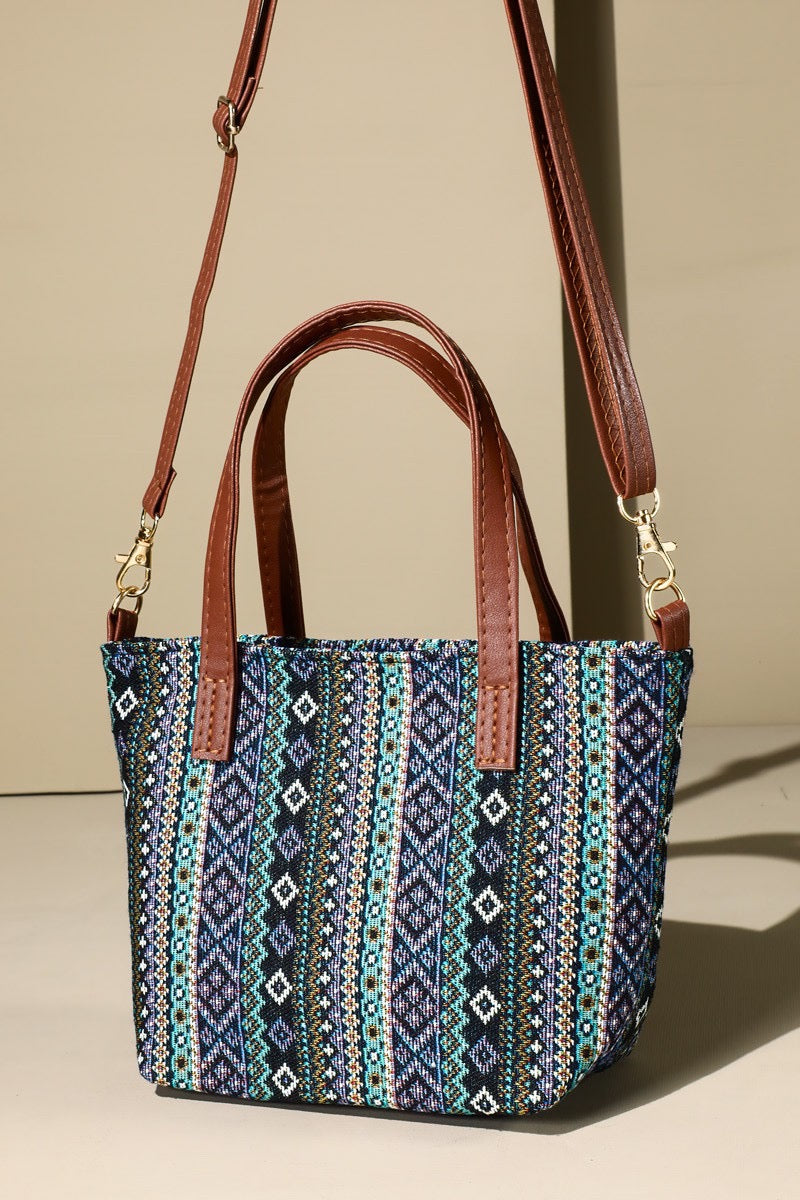 Take Me Places Bohemian Print Crossbody Bag